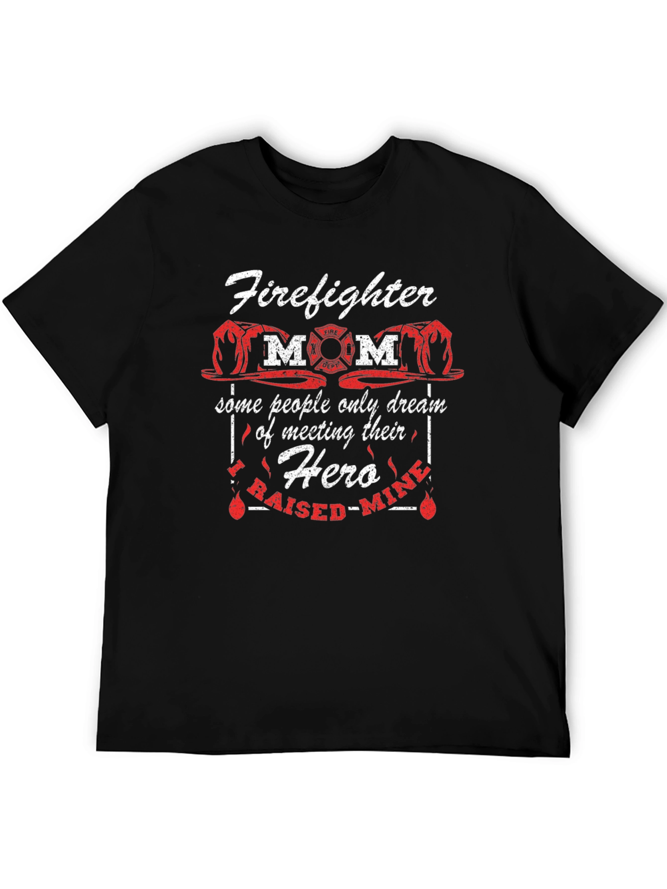 Firefighter Mom Hero Graphic T-Shirt