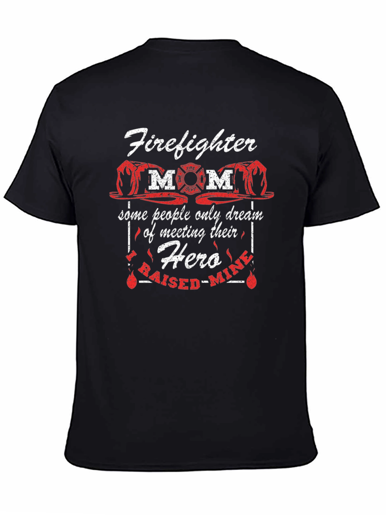 Firefighter Mom Hero Graphic T-Shirt