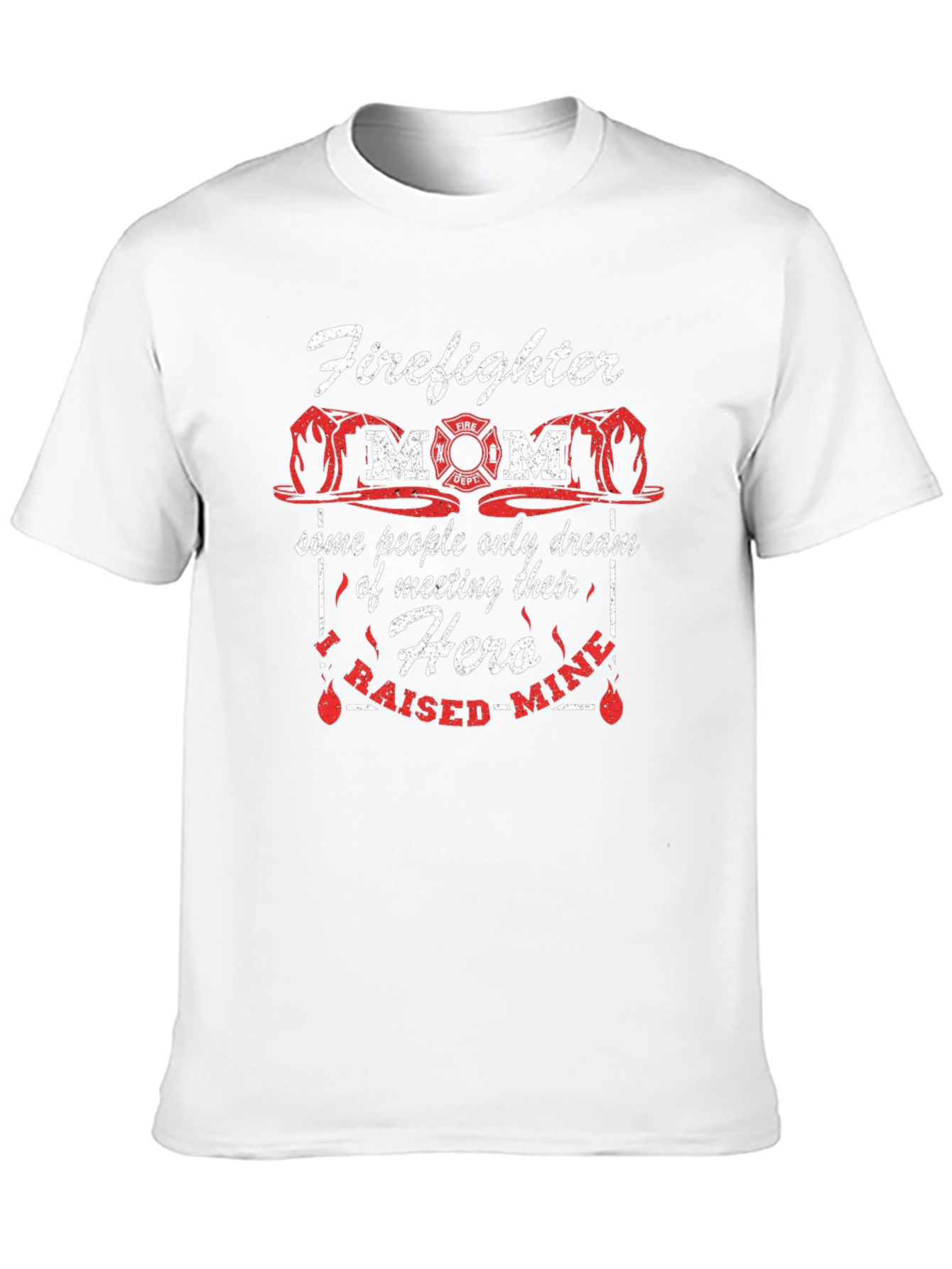Firefighter Mom Hero Graphic T-Shirt