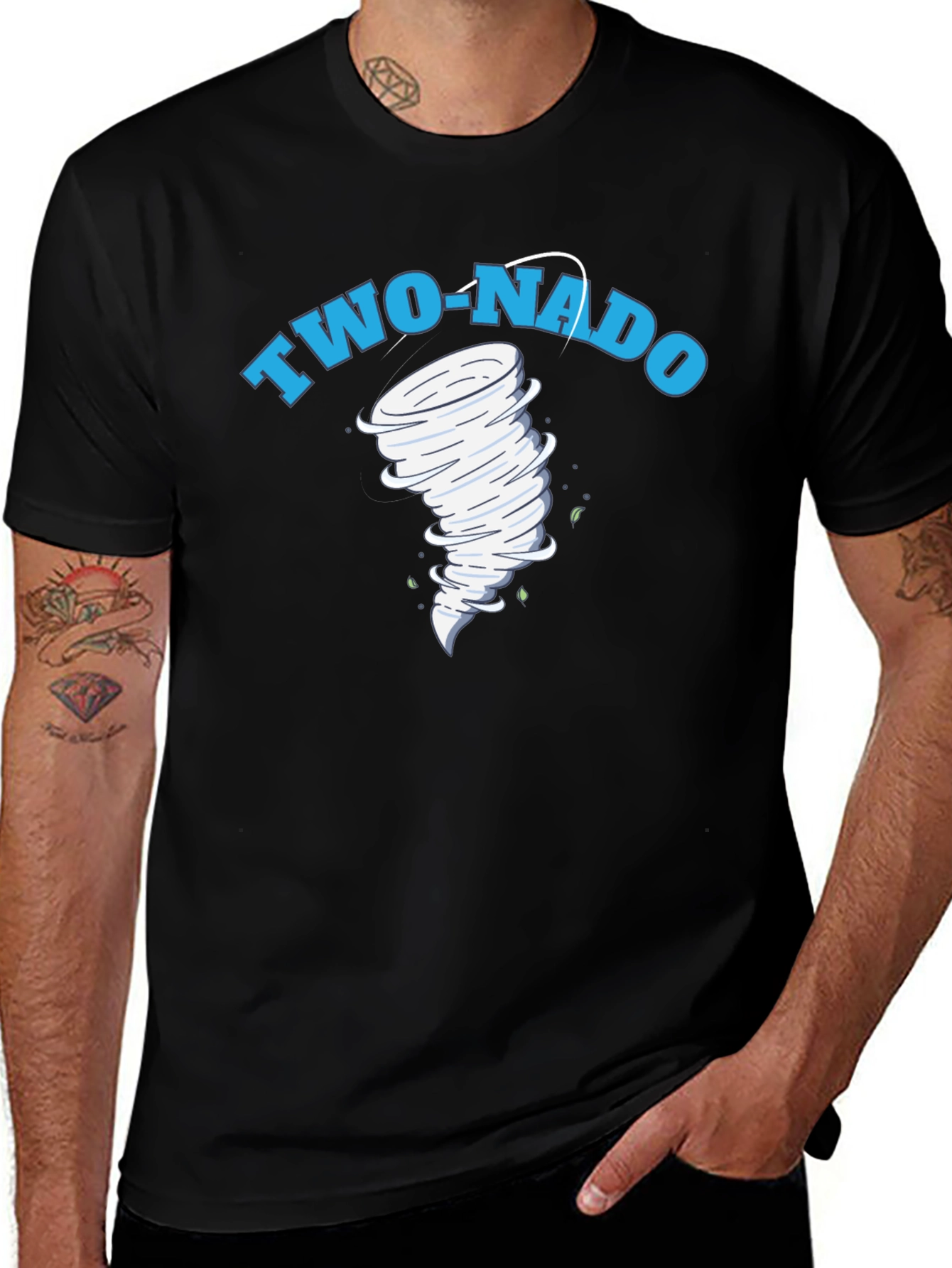 Two-Nado Graphic Tee - Hilarious Tornado T-Shirt