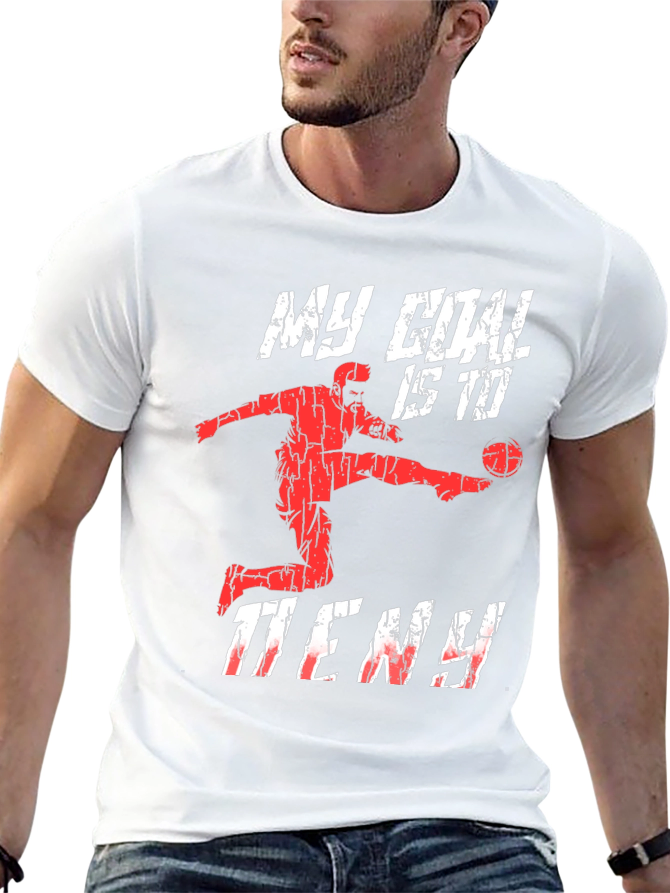 Basketball Goal T-Shirt - My Goal is to Deny