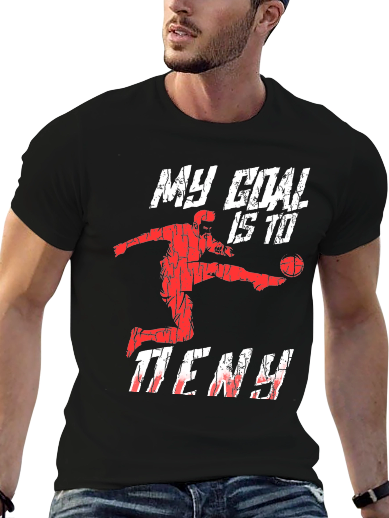 Basketball Goal T-Shirt - My Goal is to Deny