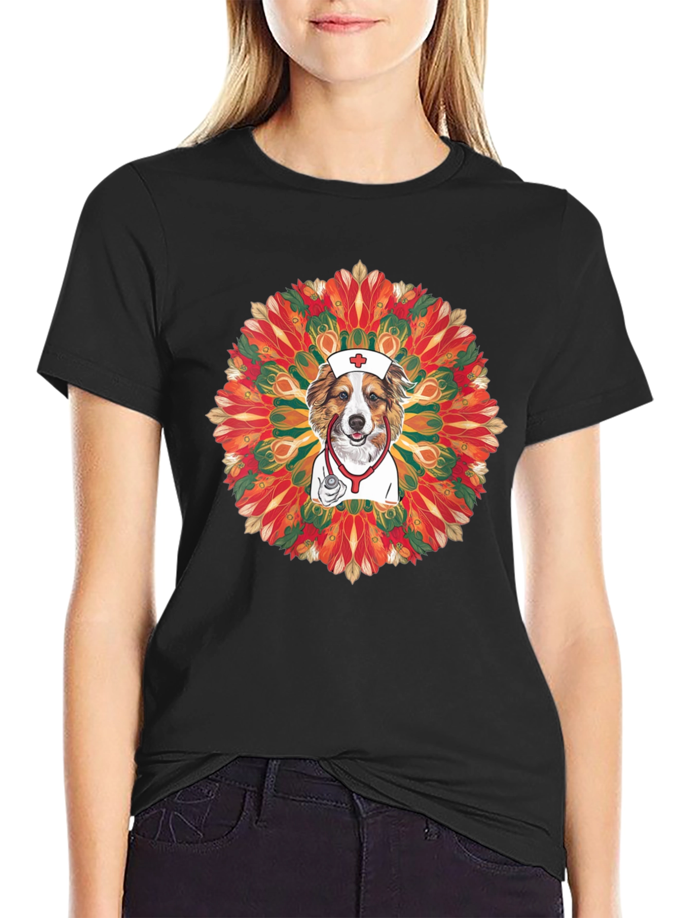 Dog Nurse Mandala T-Shirt