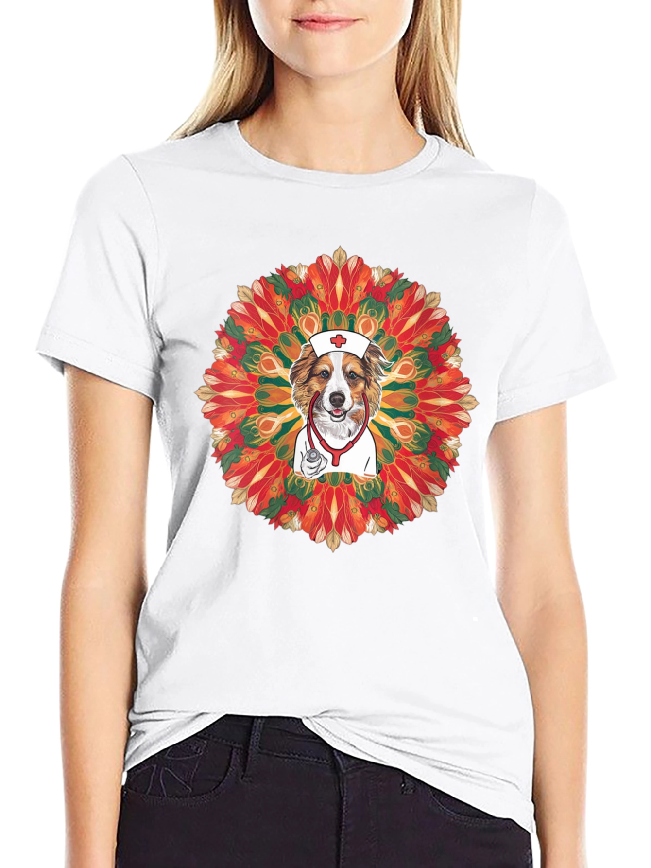 Dog Nurse Mandala T-Shirt