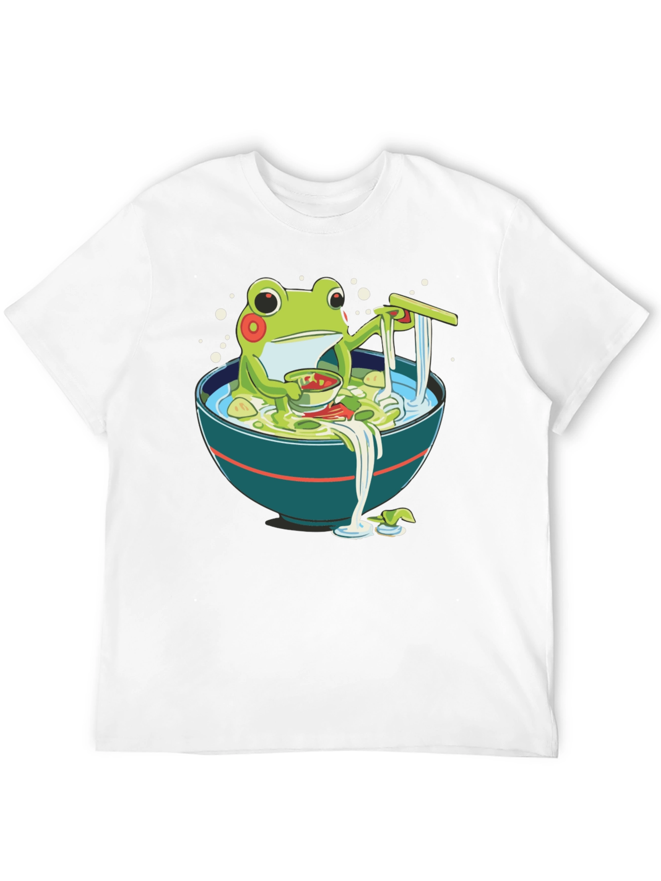 Frog Ramen T-Shirt - Whimsical Graphic Tee