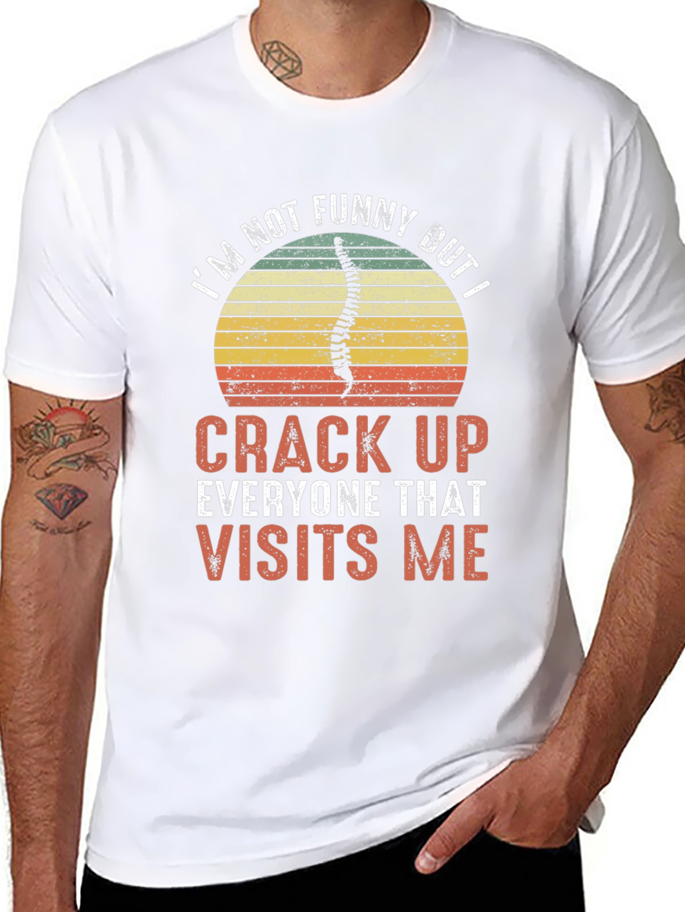 Funny Chiropractor T-Shirt - Crack Up Visits