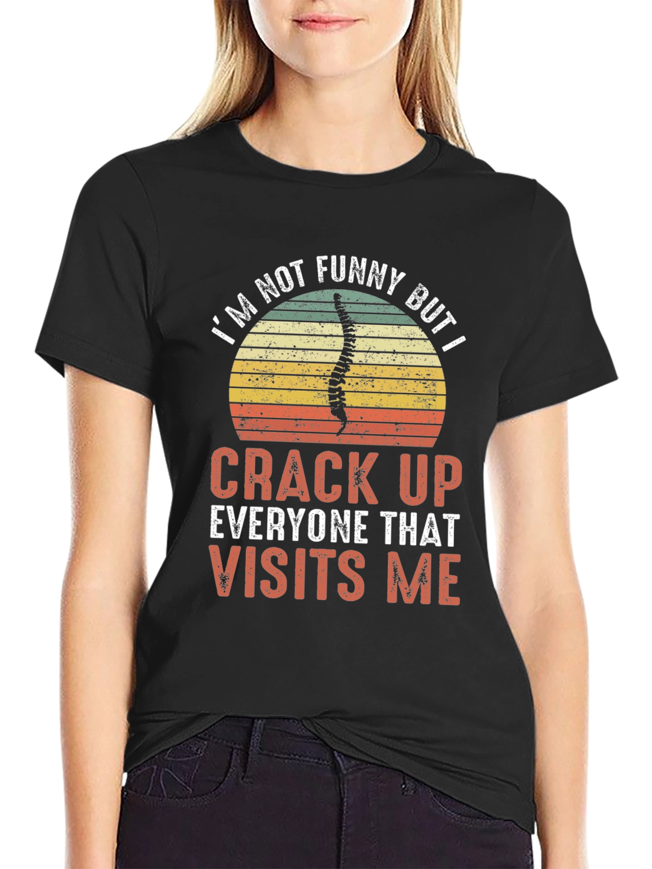 Funny Chiropractor T-Shirt - Crack Up Visits