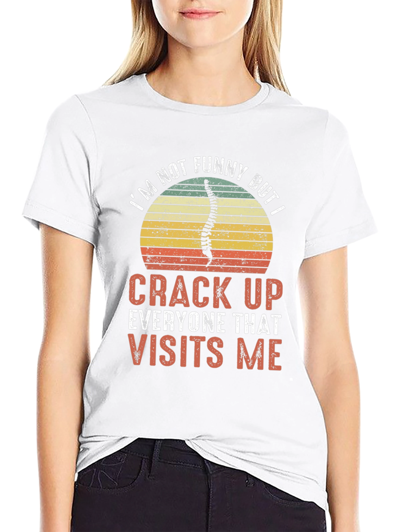Funny Chiropractor T-Shirt - Crack Up Visits