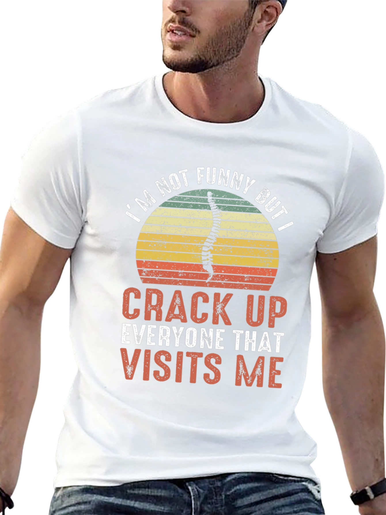 Funny Chiropractor T-Shirt - Crack Up Visits