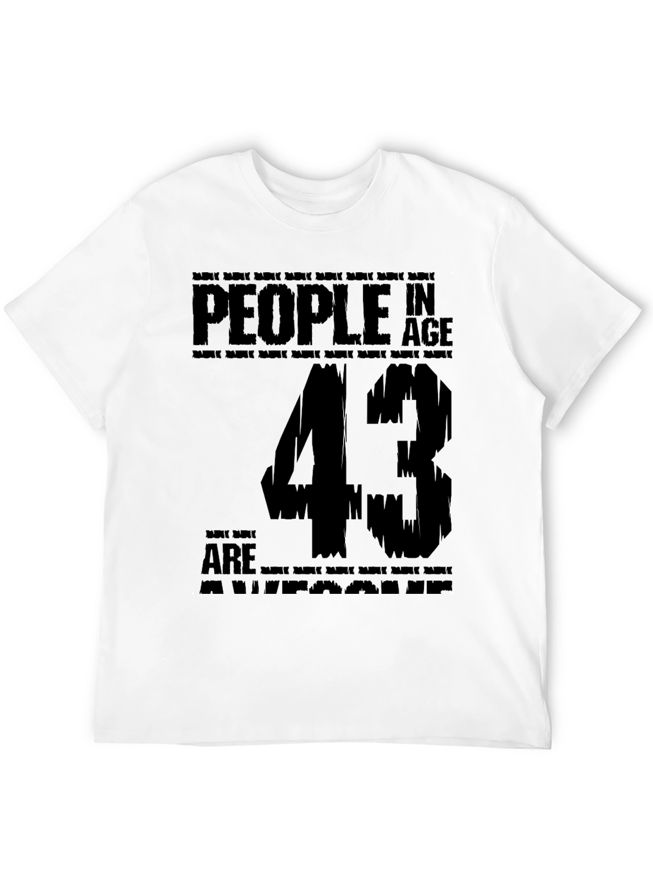 43 Years Old Awesome Birthday T-Shirt