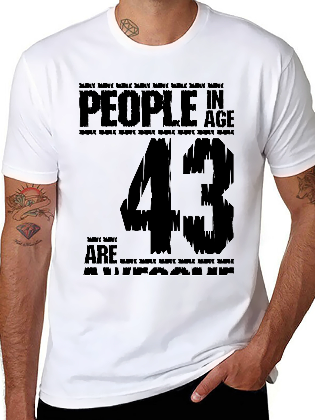 43 Years Old Awesome Birthday T-Shirt