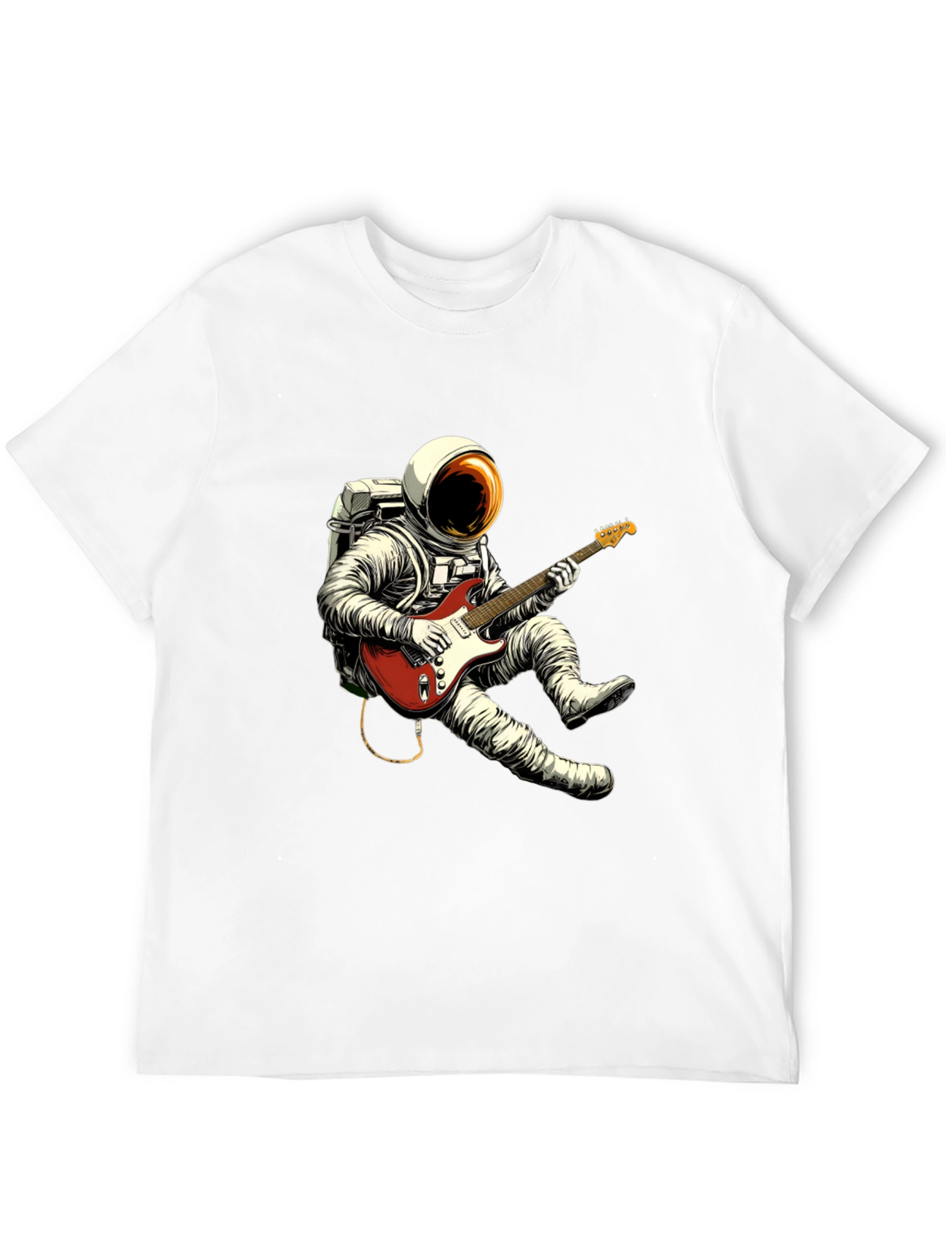 Astronaut Guitarist Black T-Shirt