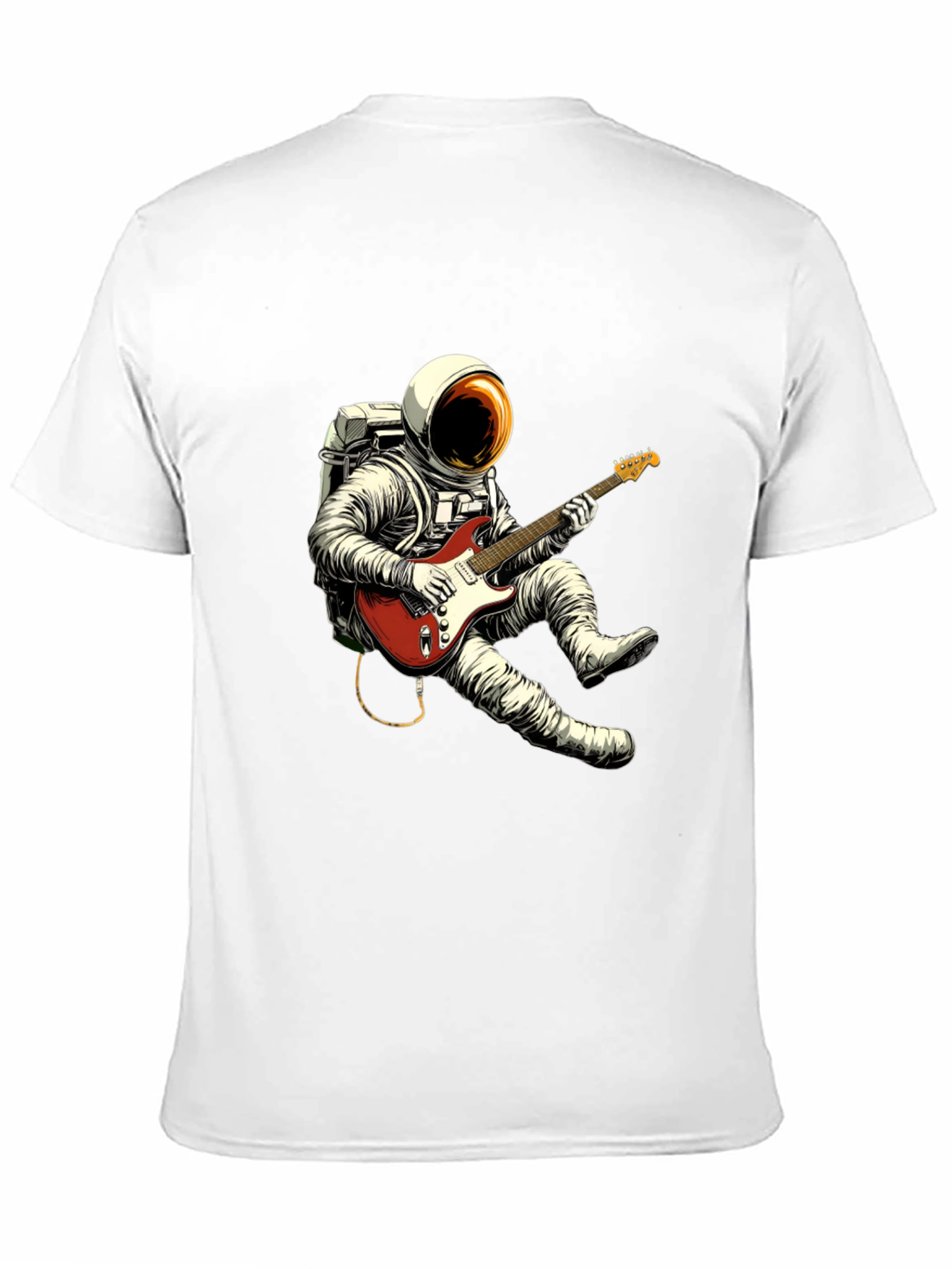 Astronaut Guitarist Black T-Shirt