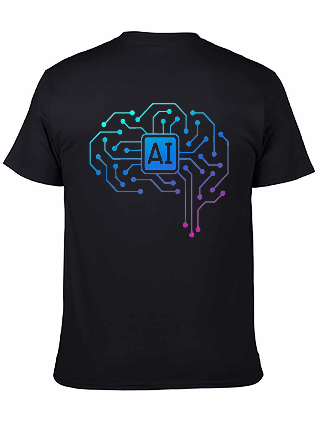 AI Brain Circuit T-Shirt - Tech Style