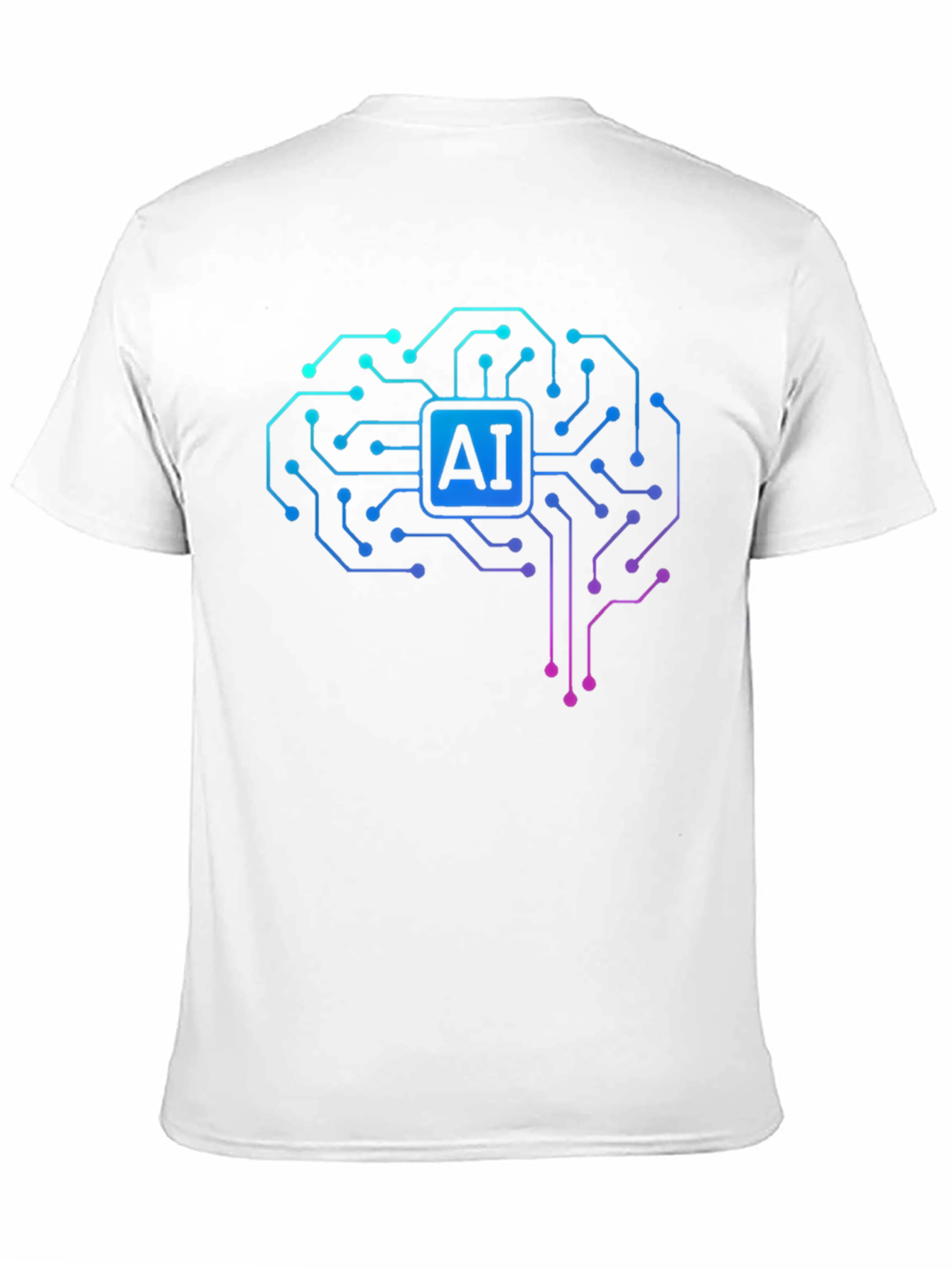 AI Brain Circuit T-Shirt - Tech Style