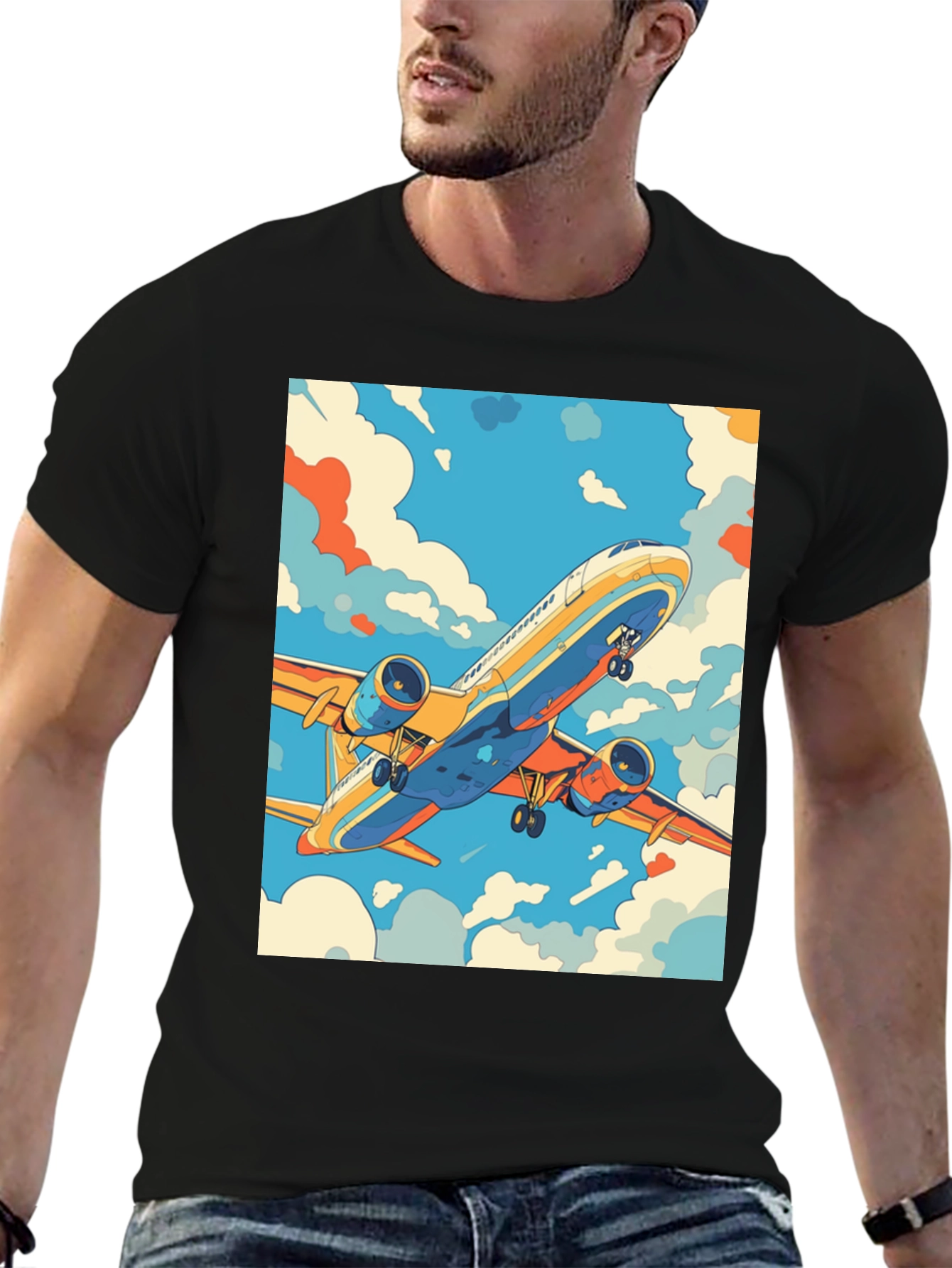 Airplane Graphic Tee - Fly High in Style!