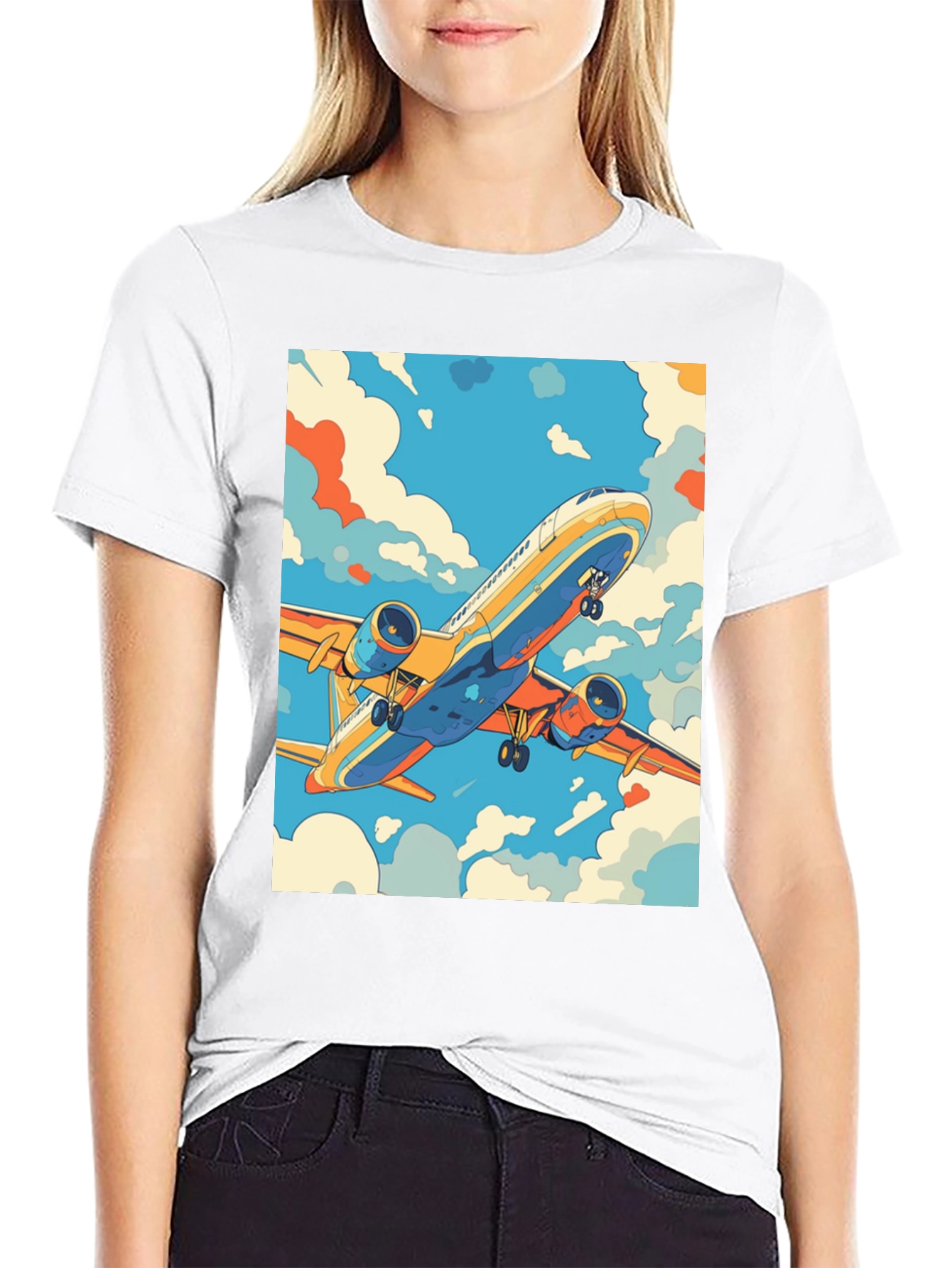 Airplane Graphic Tee - Fly High in Style!
