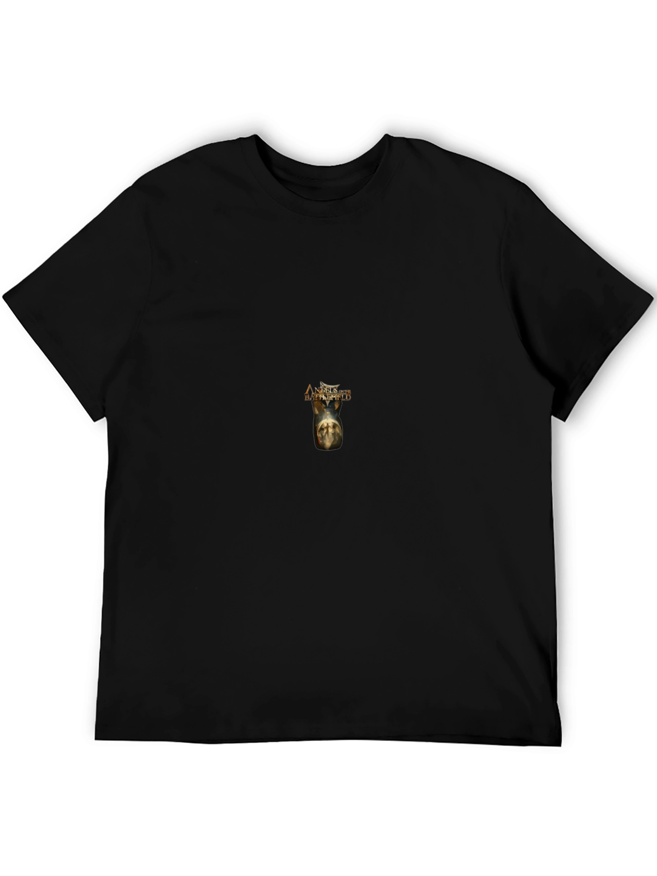 Black T-Shirt with Anges Battlefield Print