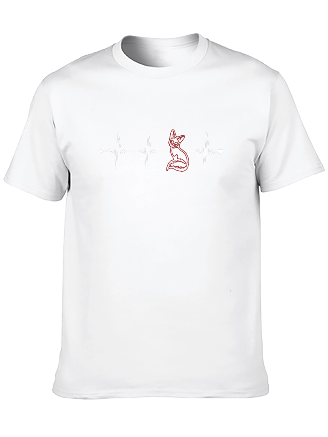 Fox Heartbeat T-Shirt - Stylish Graphic Tee