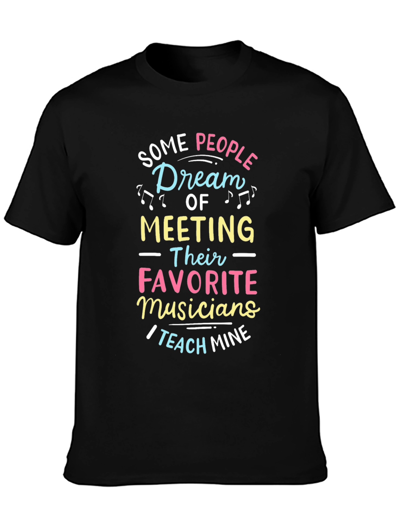 Musician Teacher Graphic Tee - Black