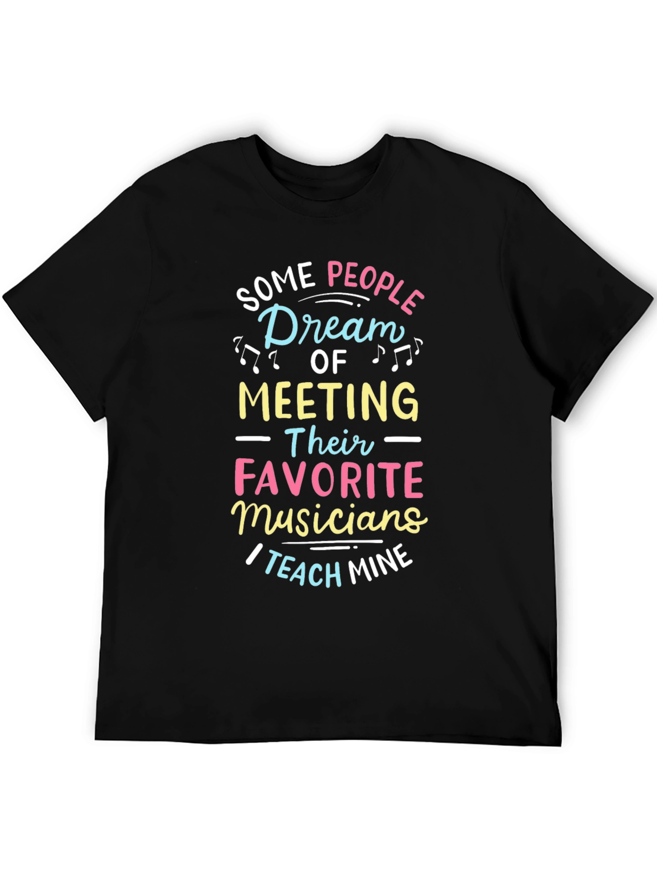 Musician Teacher Graphic Tee - Black
