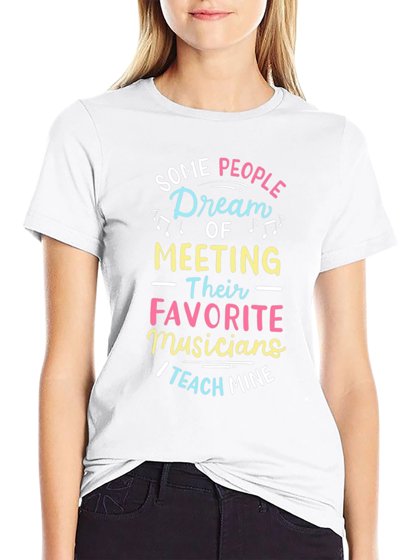 Musician Teacher Graphic Tee - Black