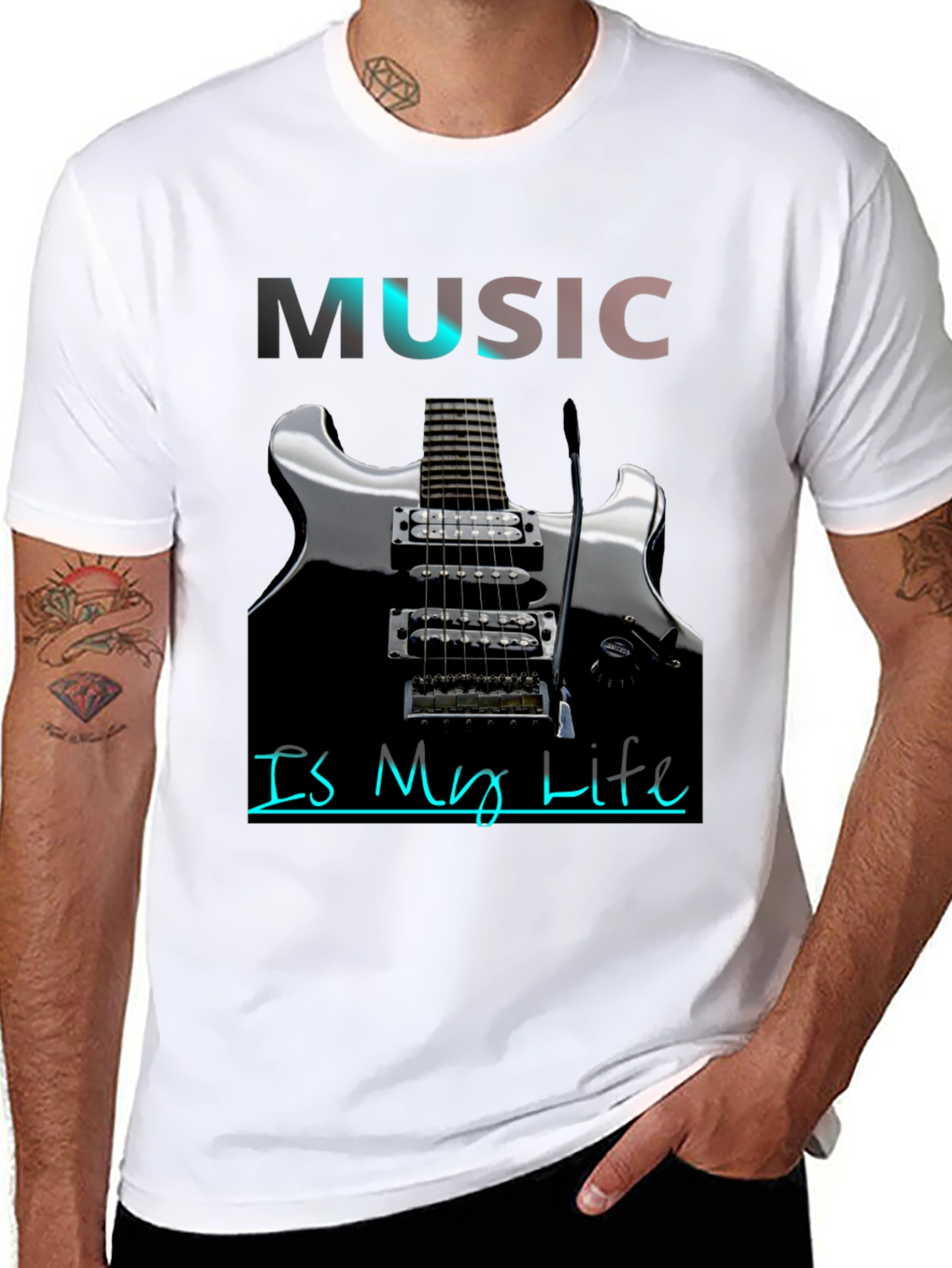 Music Is My Life Graphic T-Shirt