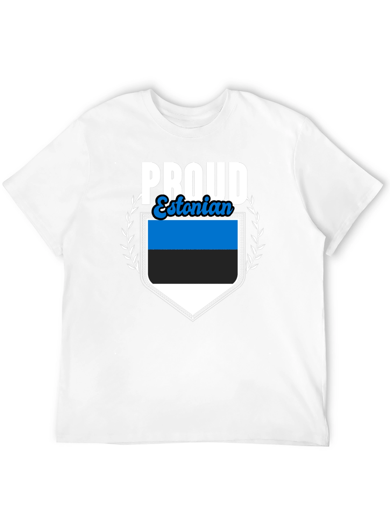 Proud Estonian Flag Graphic T-Shirt