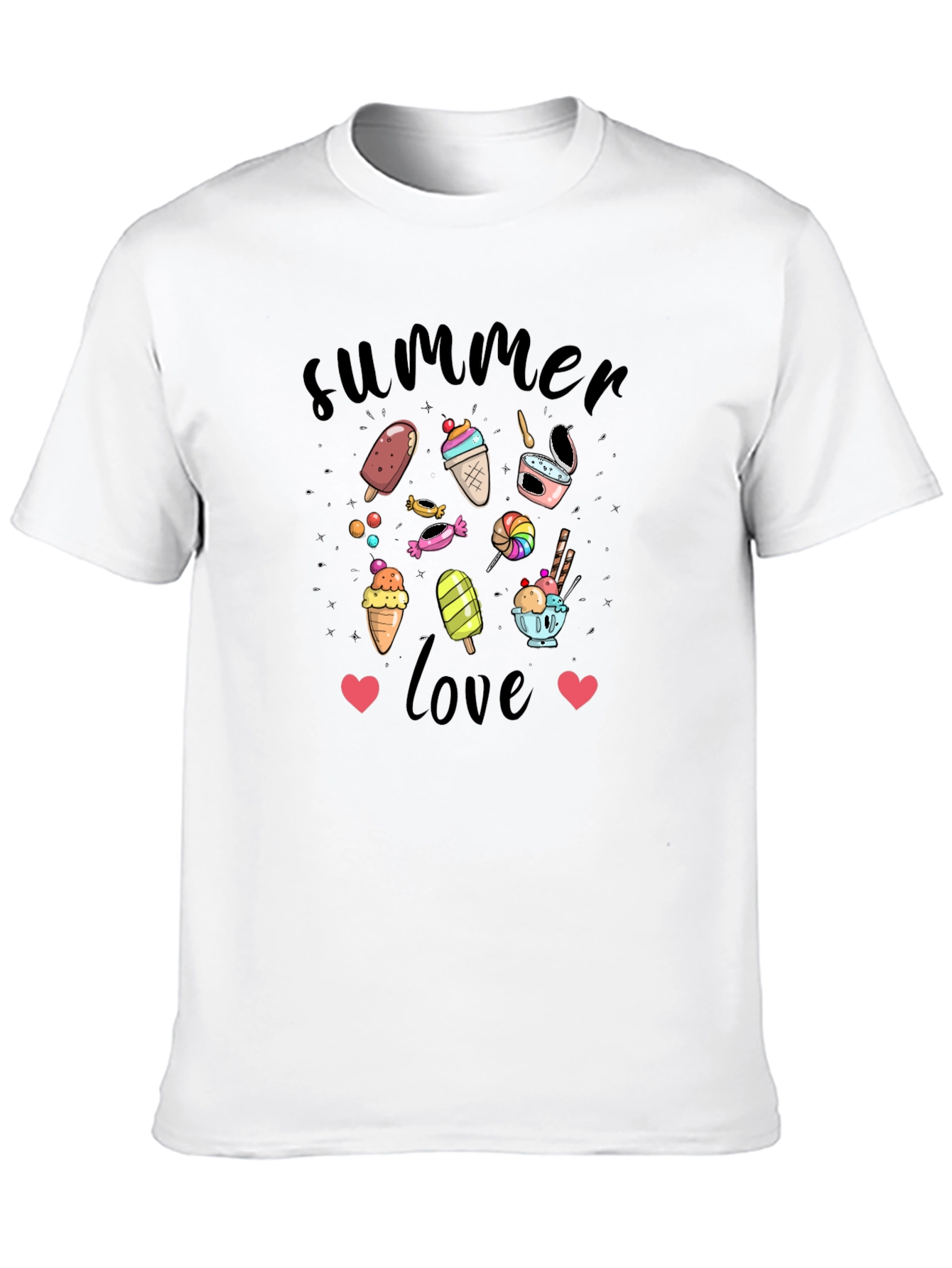 Summer Love T-Shirt with Ice Cream Design