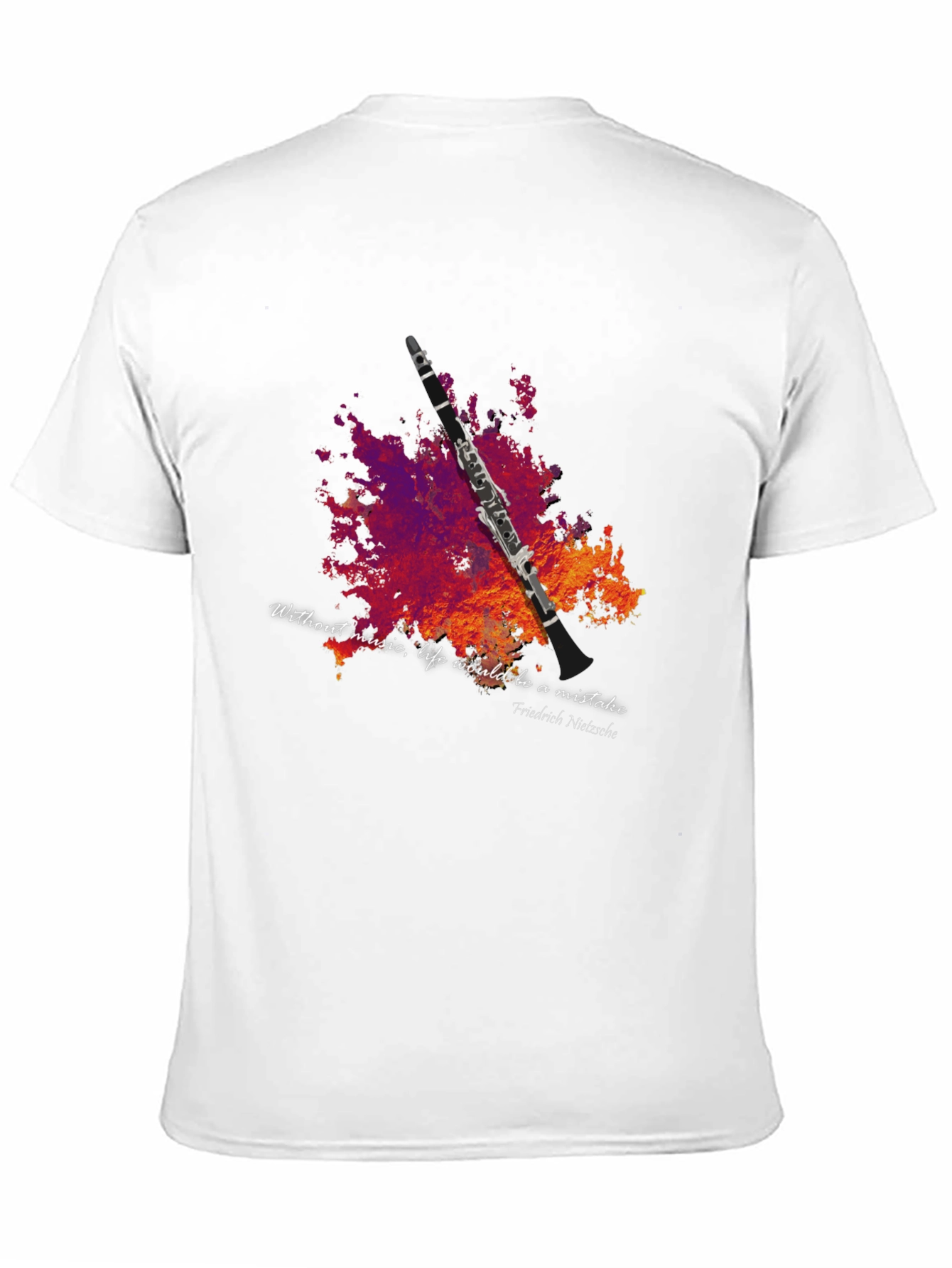 Music Lover T-Shirt - Clarinet Design