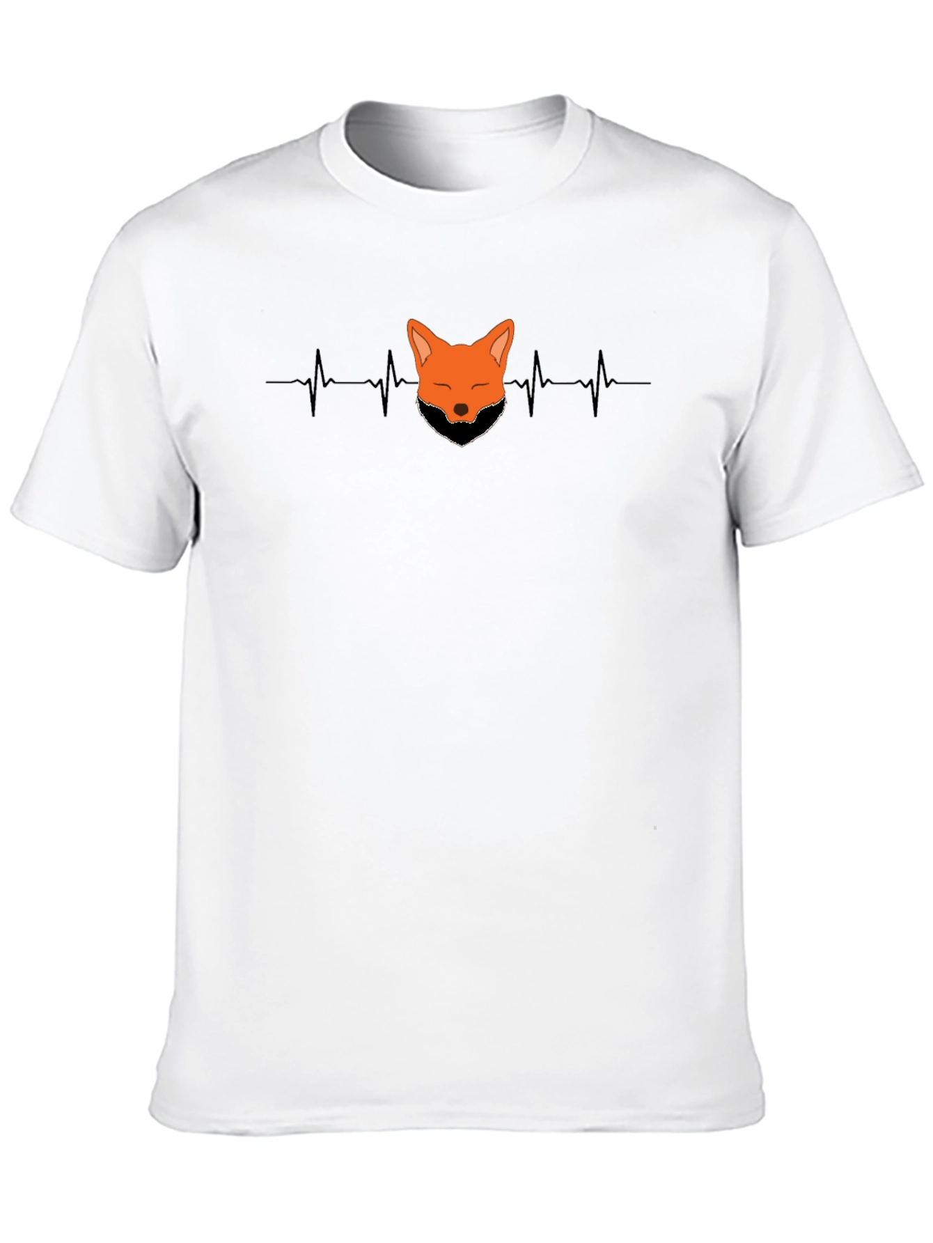 Fox Heartbeat Graphic Tee - Stylish & Unique