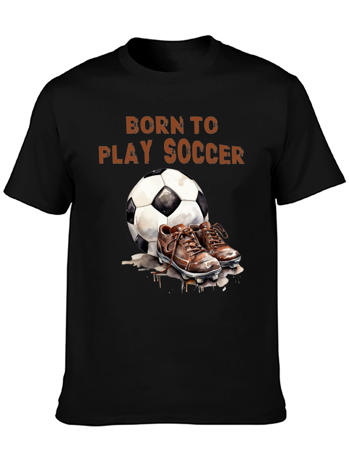 Born to Play Soccer Graphic T-Shirt