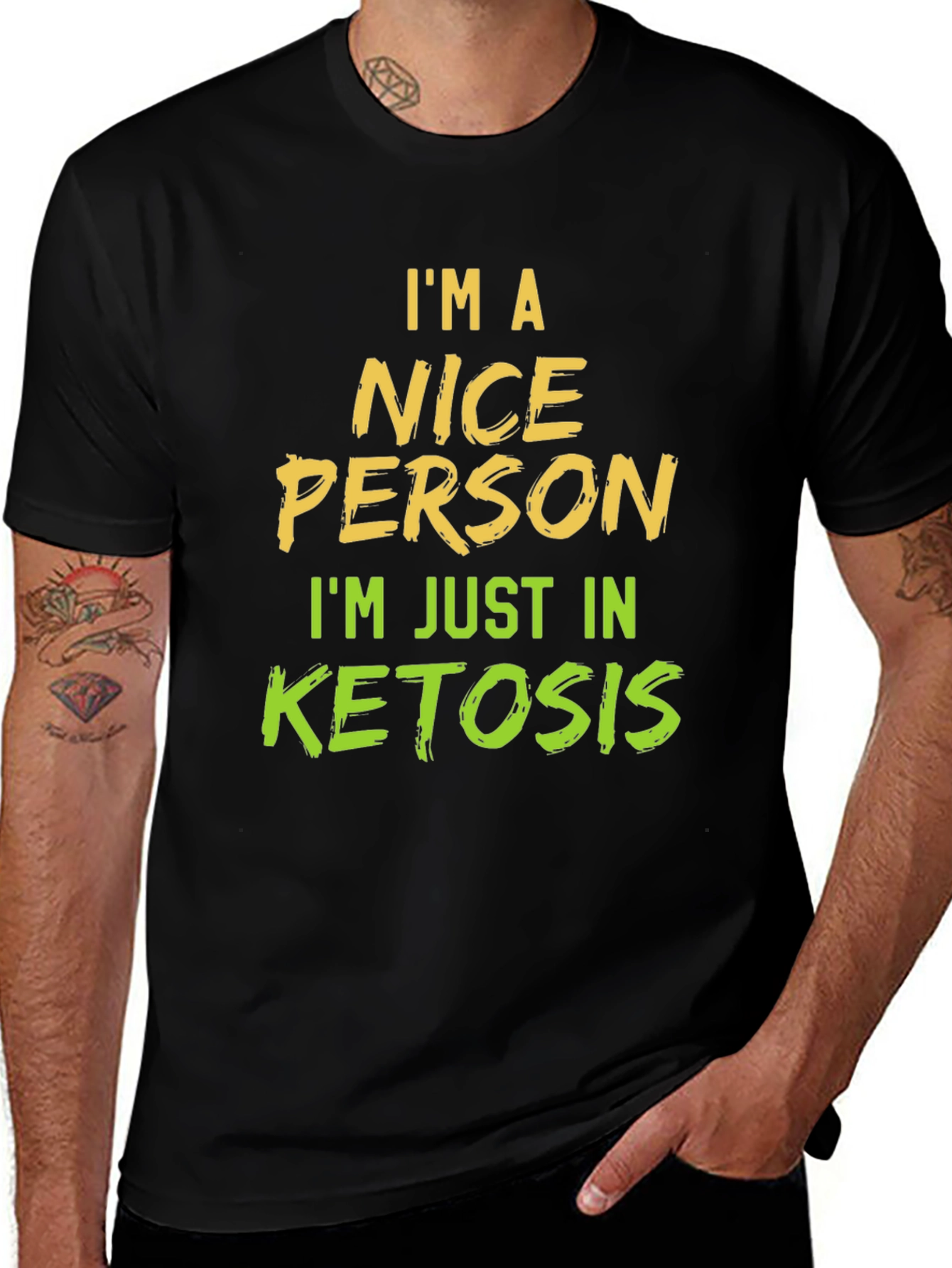 Im a Nice Person in Ketosis Graphic T-Shirt
