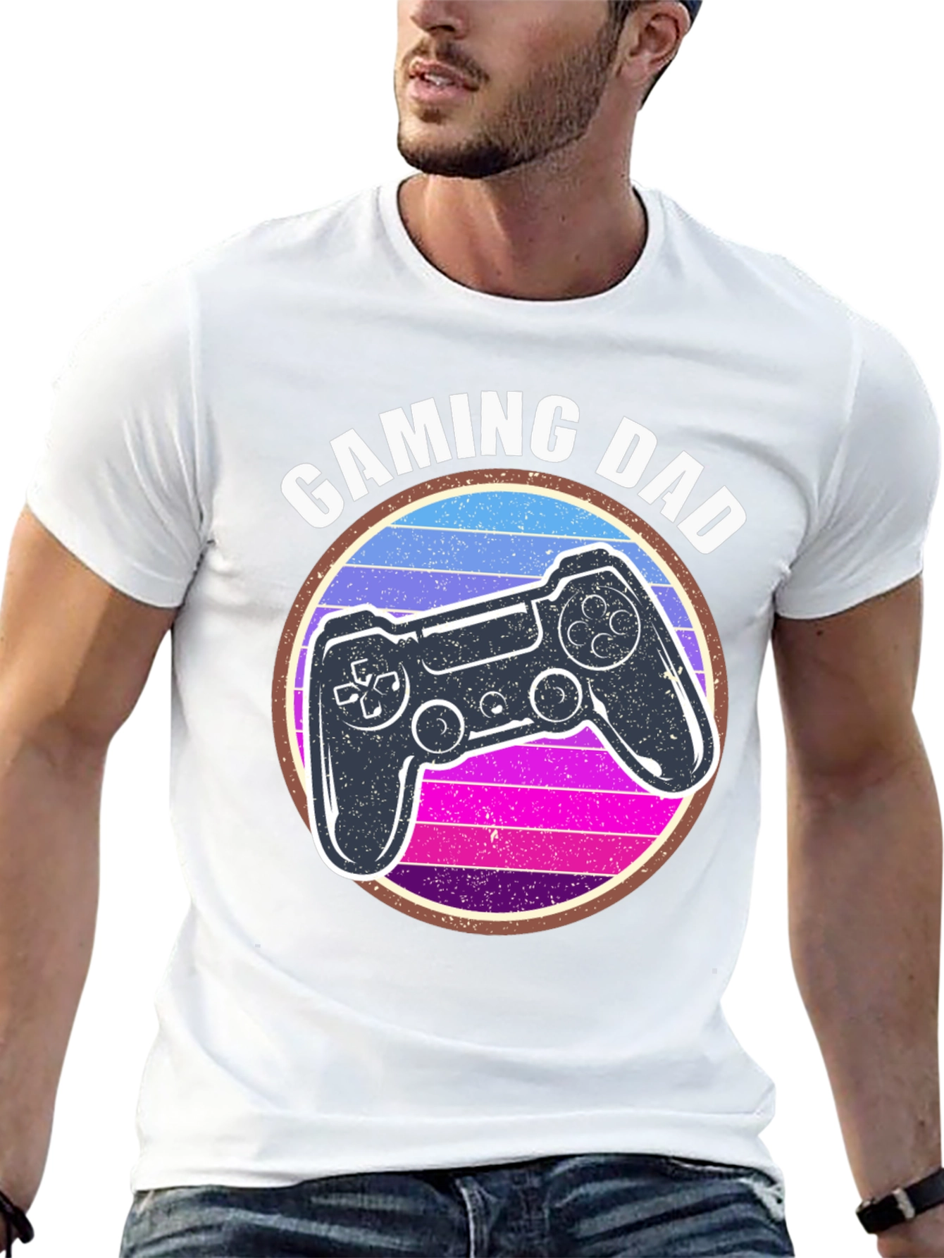Gaming Dad T-Shirt - Retro Controller Design