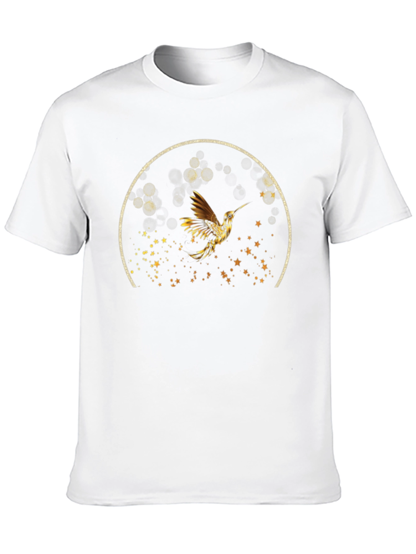Hummingbird Graphic Tee - Stylish Black T-Shirt