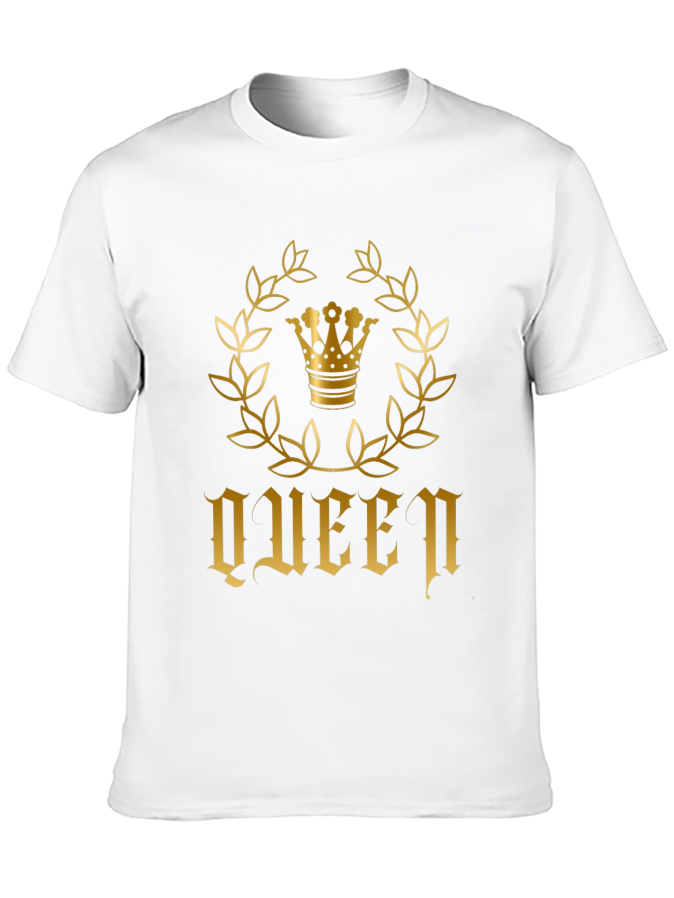 Queen Crown Graphic T-Shirt - Black