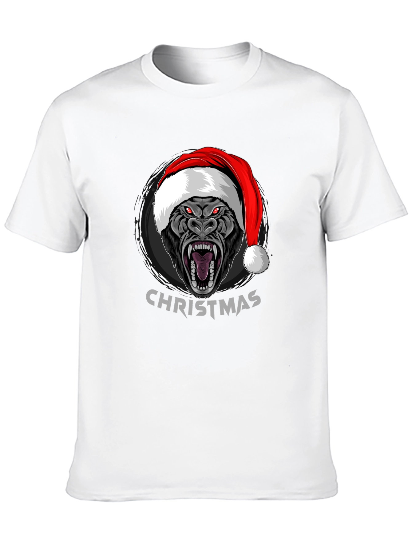 Christmas Gorilla Graphic T-Shirt