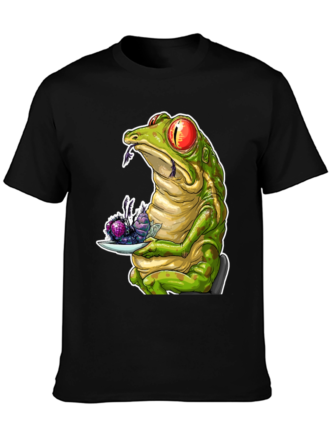 Frog Eating Flies Graphic T-Shirt