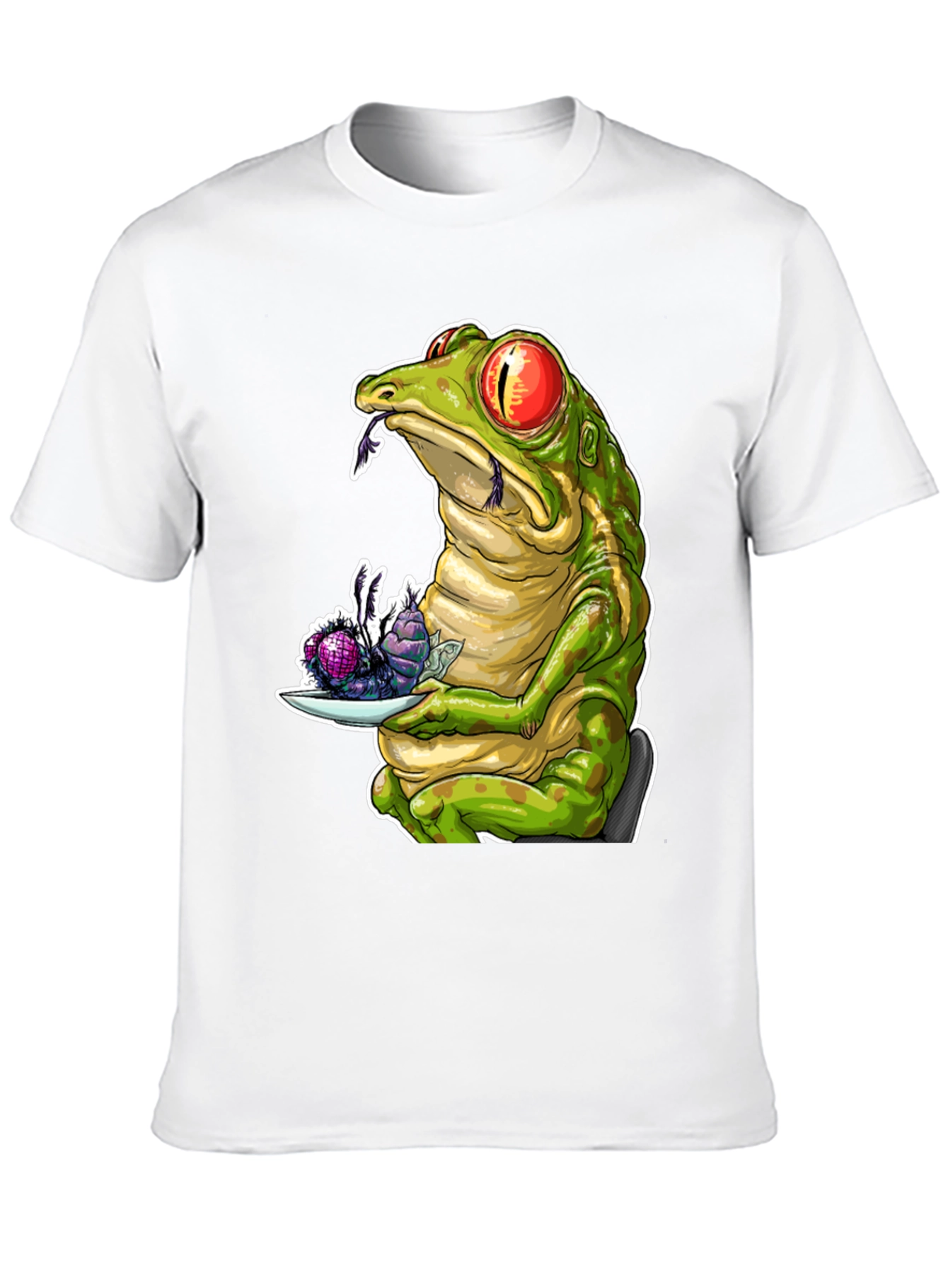 Frog Eating Flies Graphic T-Shirt