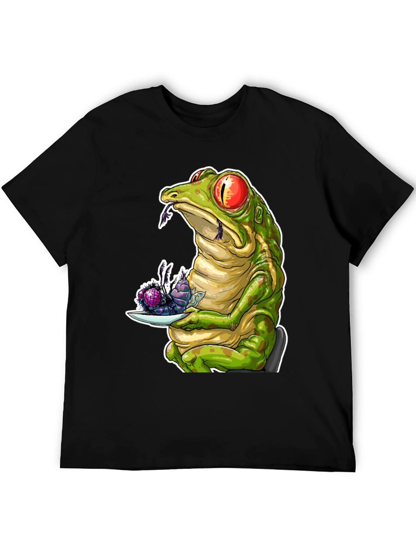 Frog Eating Flies Graphic T-Shirt