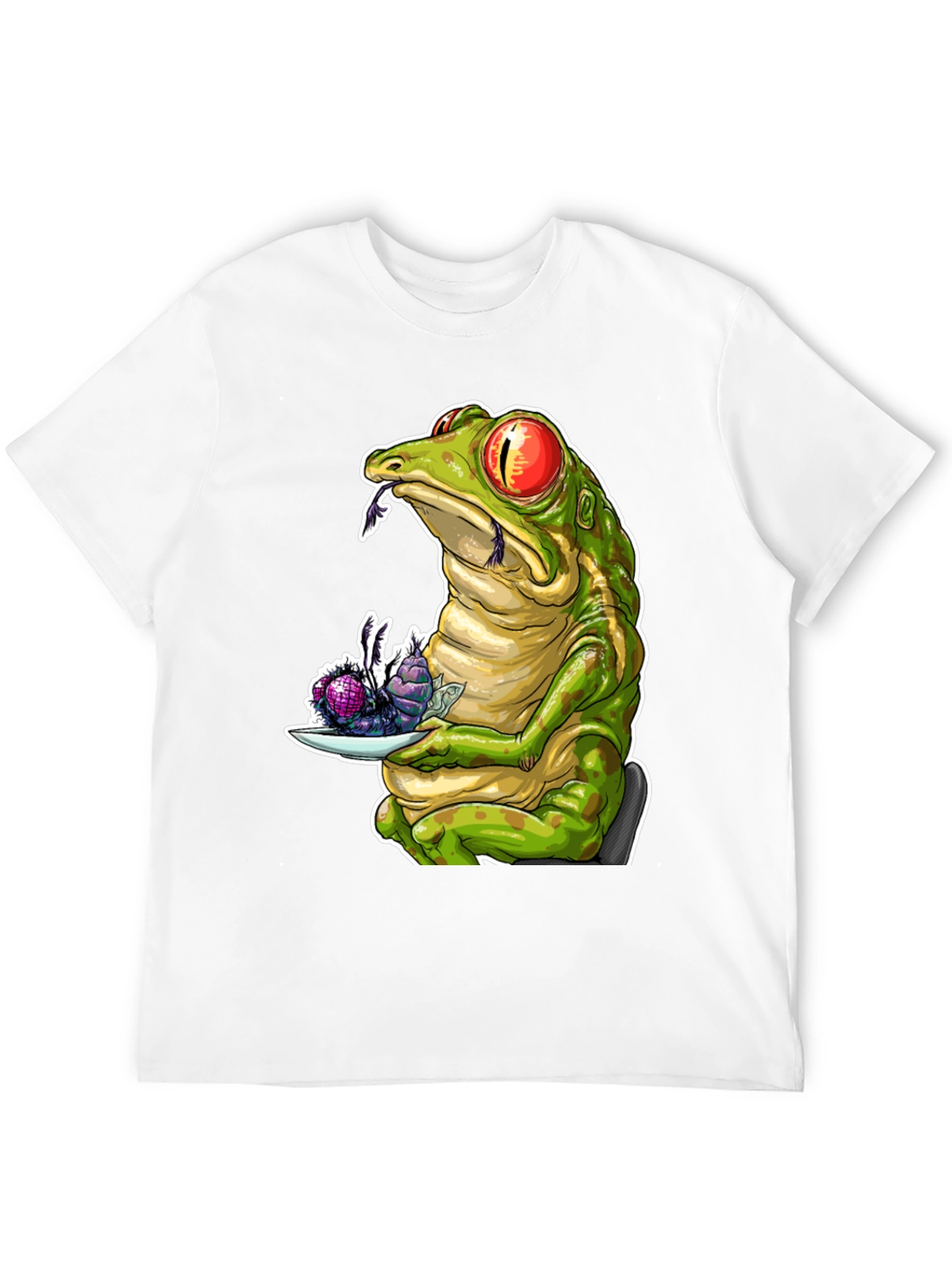Frog Eating Flies Graphic T-Shirt