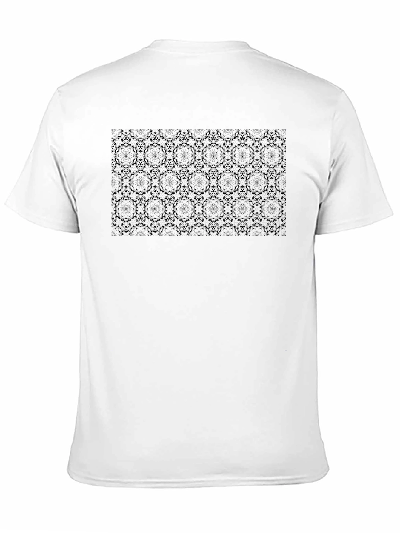 Elegant Black Patterned T-Shirt