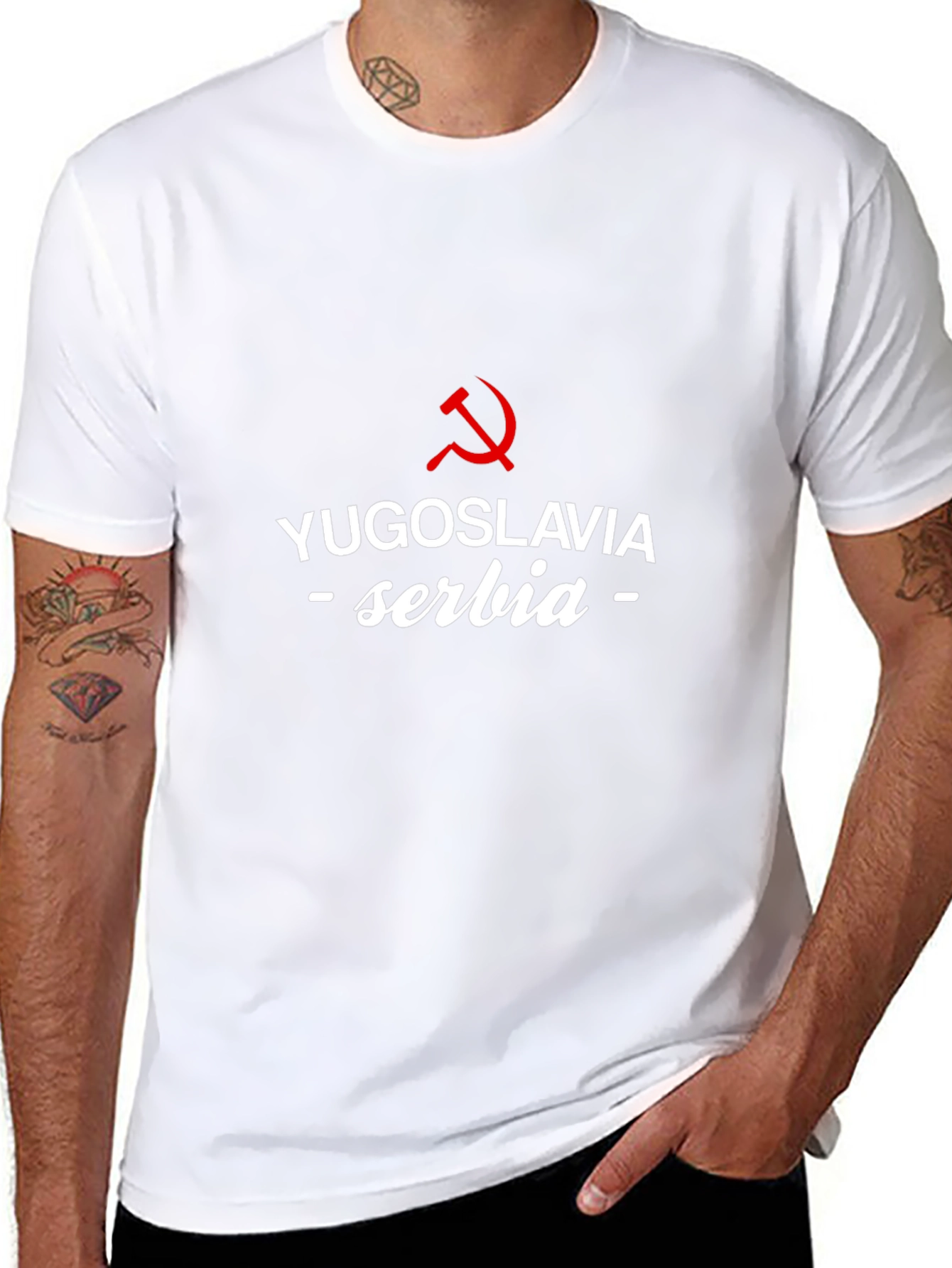 Yugoslavia Serbia Hammer Sickle T-Shirt