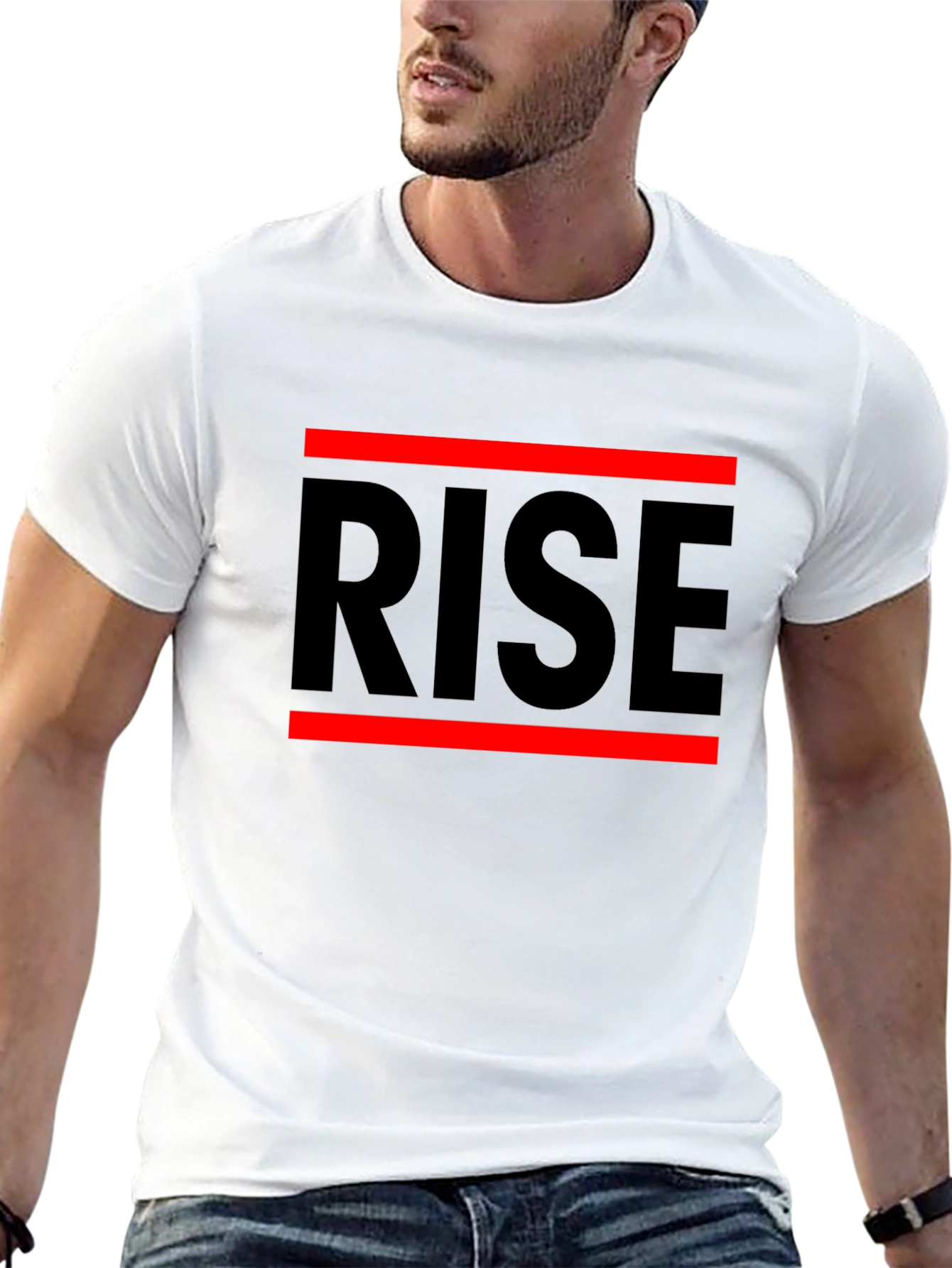 RISE Graphic Tee - Bold Statement T-Shirt