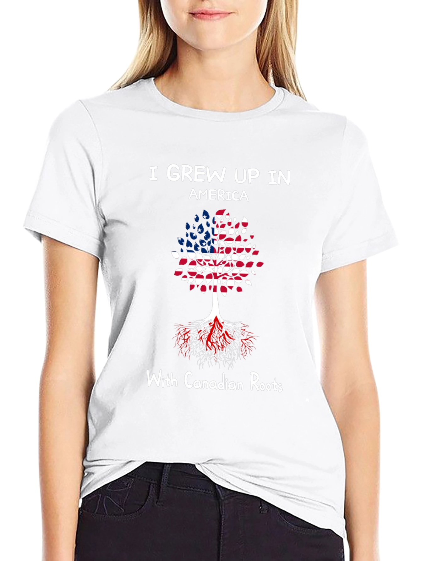 Grew Up In America With Canadian Roots T-Shirt