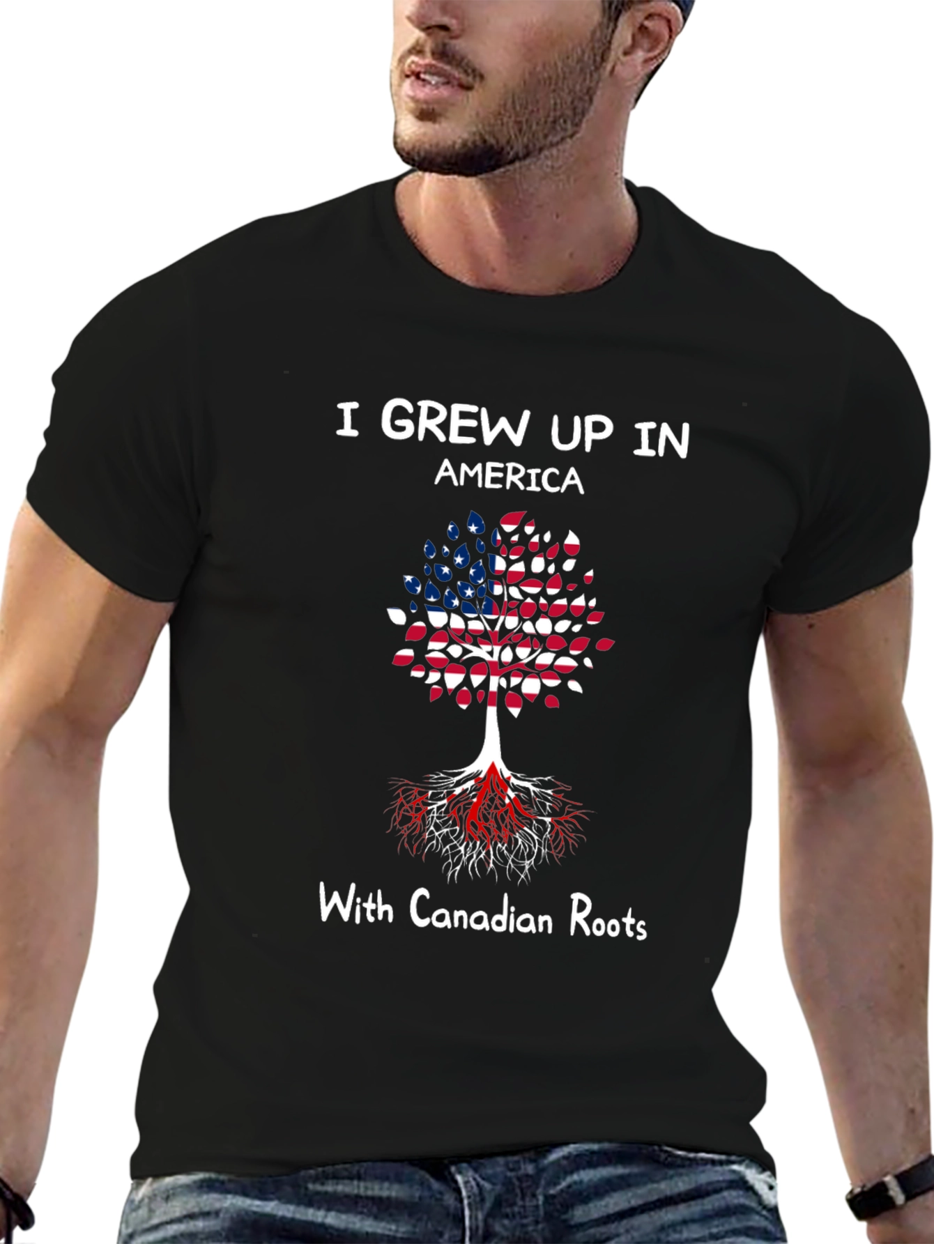 Grew Up In America With Canadian Roots T-Shirt