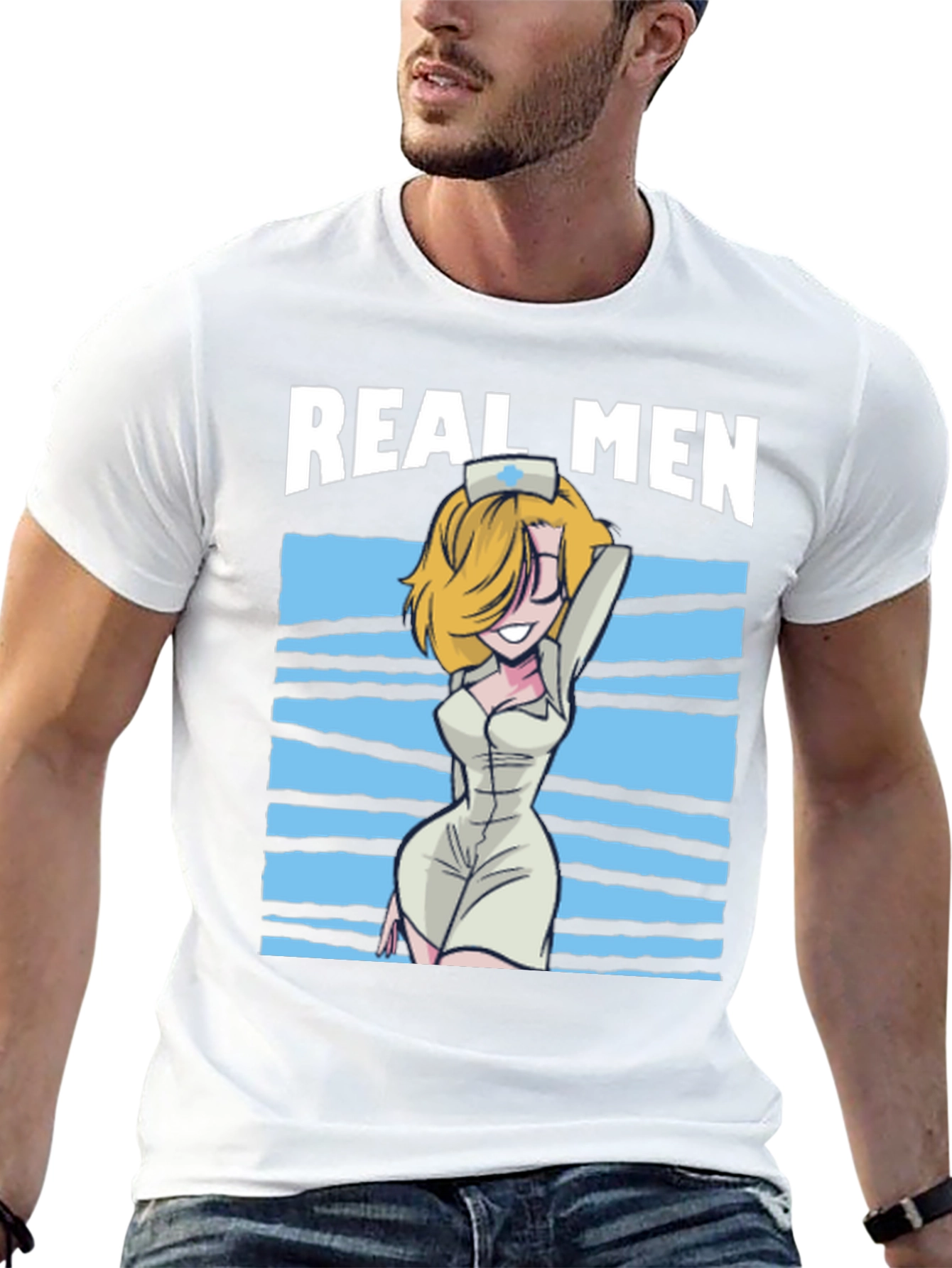 Real Men Nurse Graphic T-Shirt