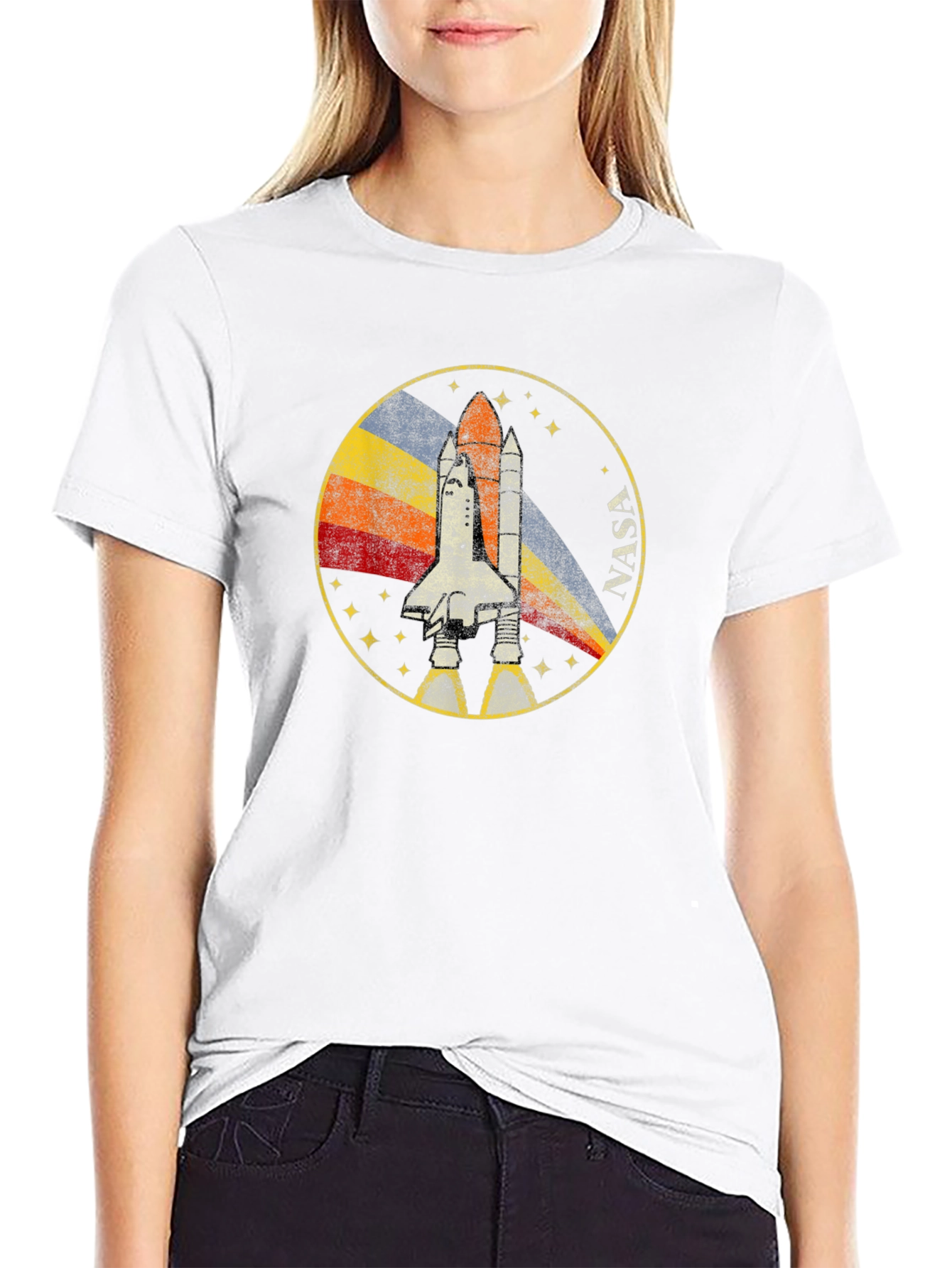 Retro NASA Shuttle Graphic T-Shirt