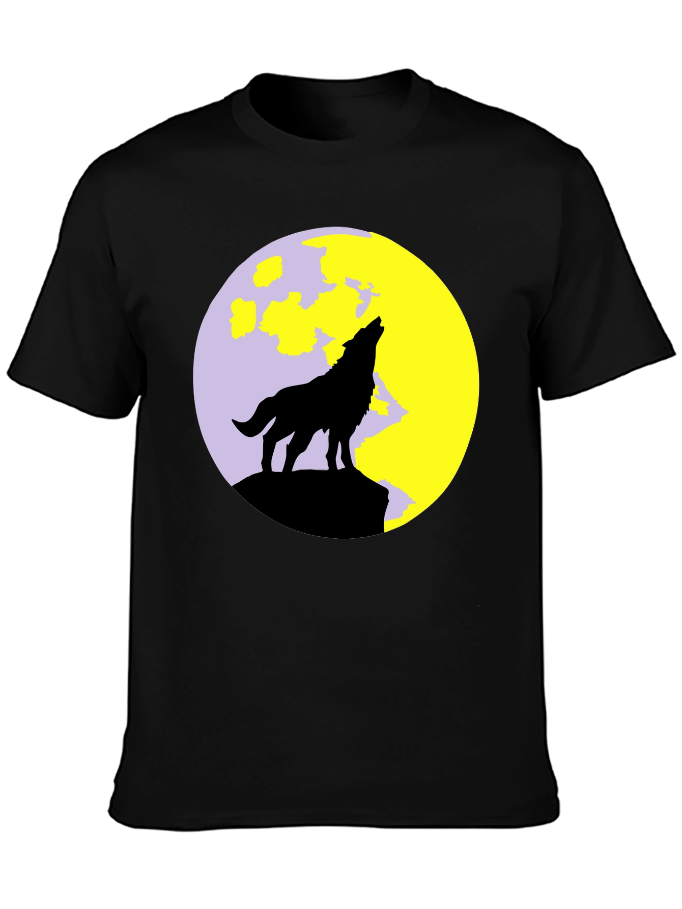 Wolf Moon Black T-Shirt