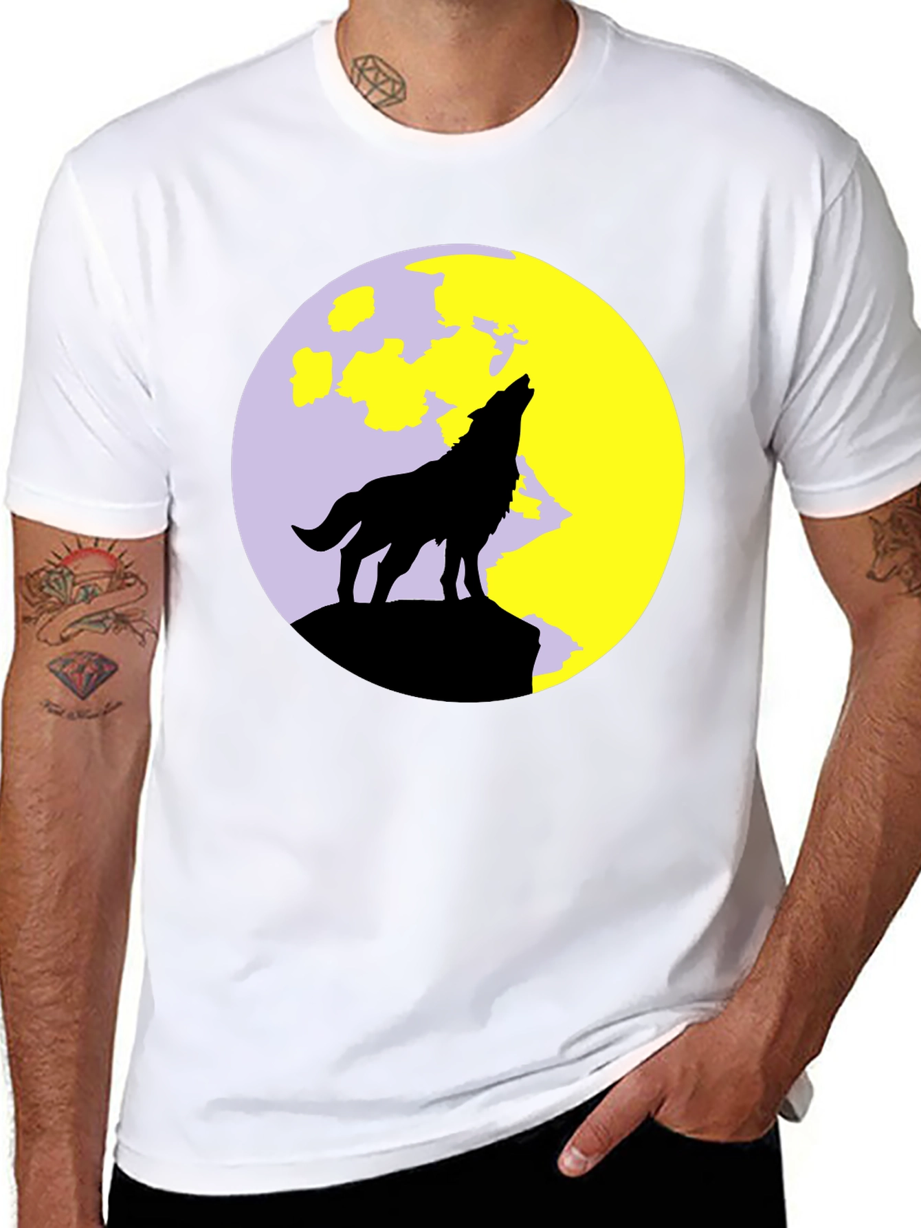 Wolf Moon Black T-Shirt